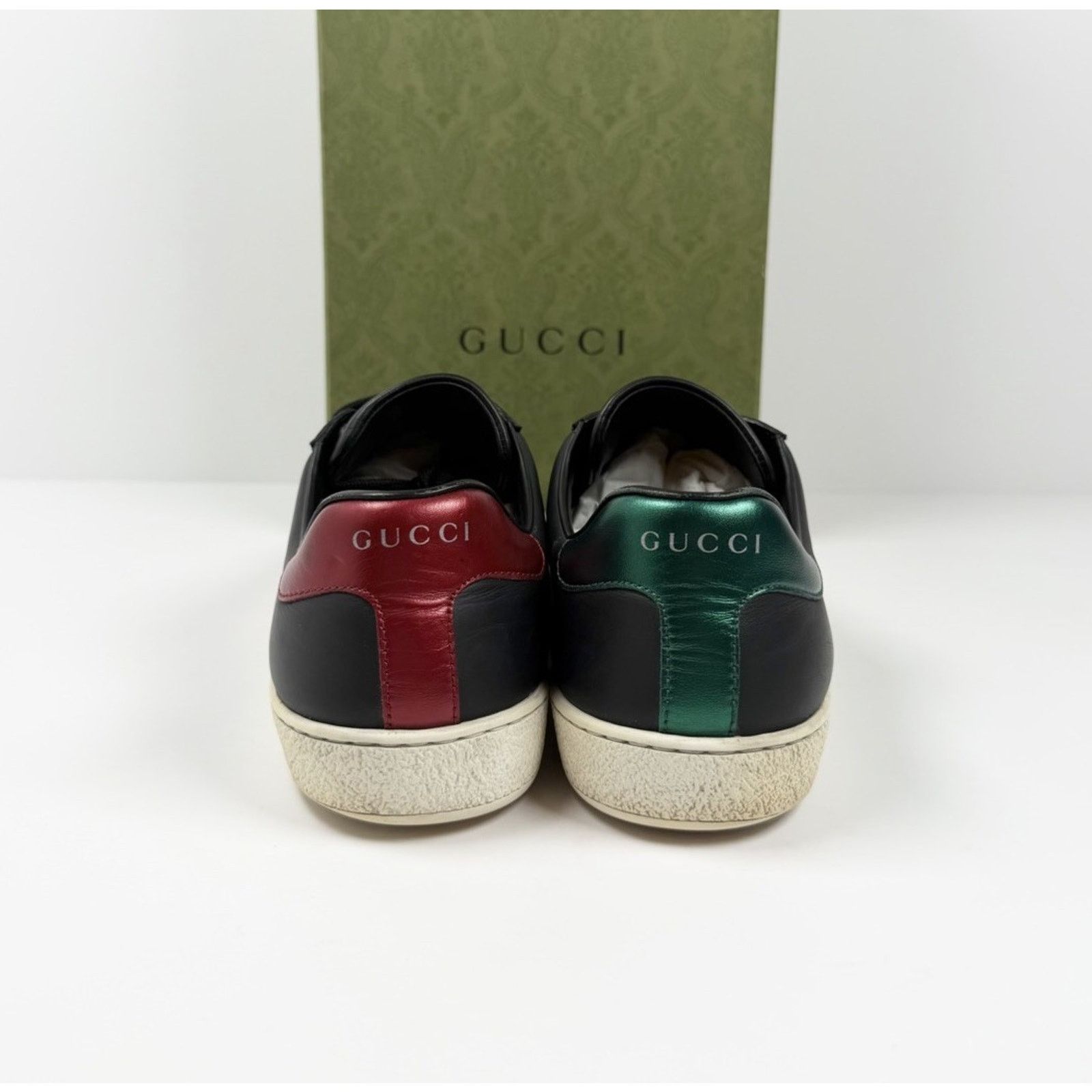 Gucci Size 8US - Gucci Ace Kingsnake Leather Sneakers Size US 8 / EU 41 - 4 Thumbnail