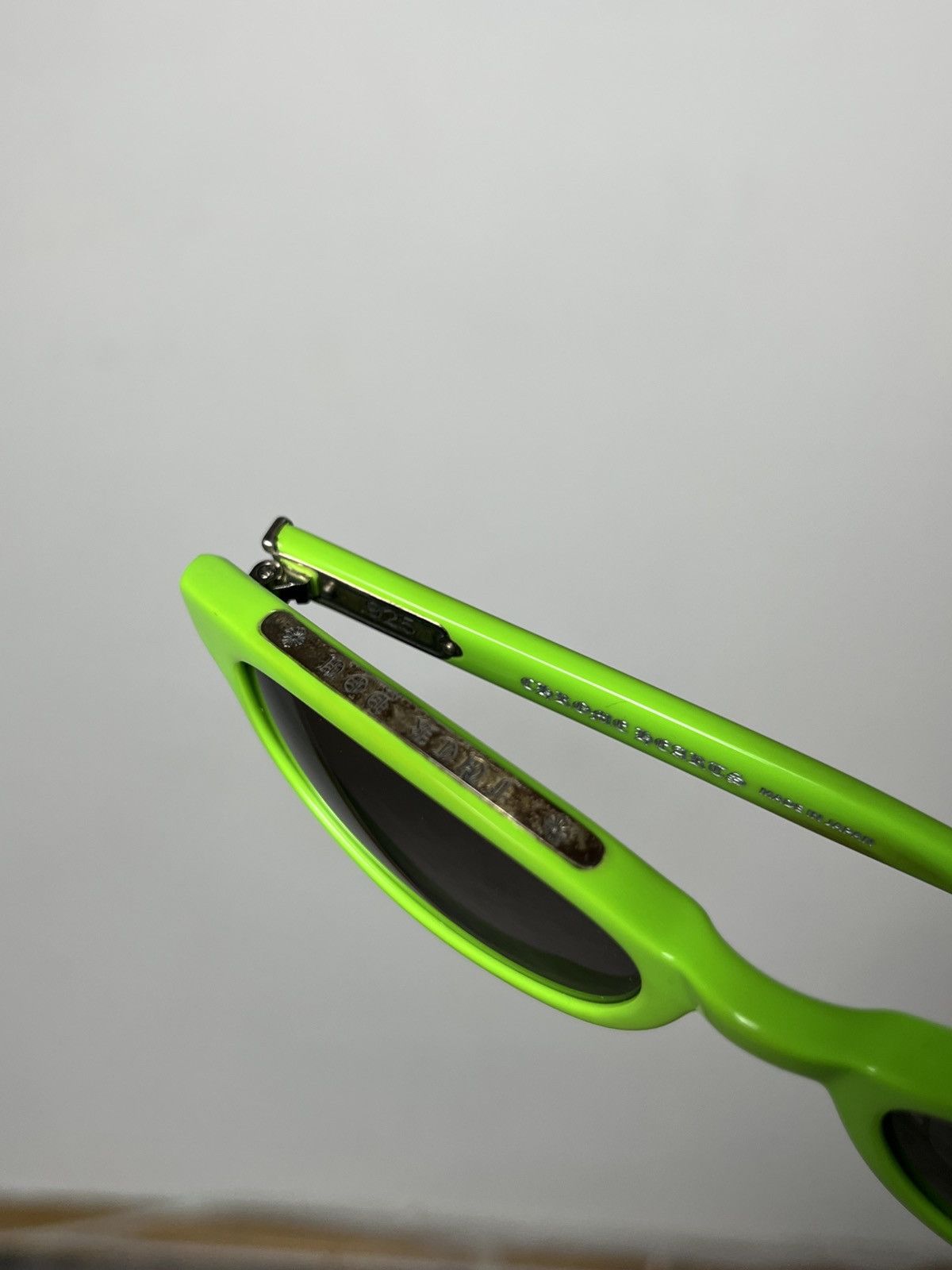 Chrome Hearts 🔥CROME HEARTS LOWRIDER 925 SILVER LIME SUNGLASSES JAPAN Size ONE SIZE - 15 Thumbnail