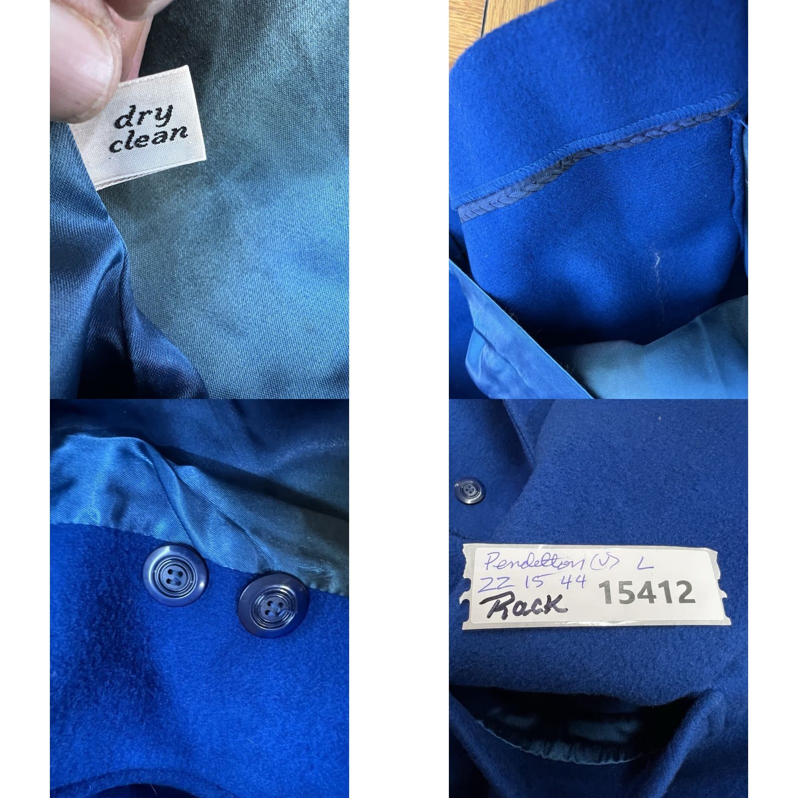 Pendleton VINTAGE Pendleton Coat Blue 100% Wool Long Overcoat Women L Adult Size L Navy Blue 80s 90s Womens Size L / US 10 / IT 46 - 8 Thumbnail