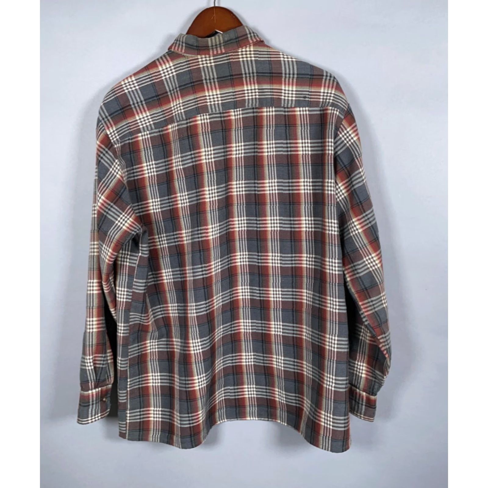 Vintage VINTAGE Backpacker Plaid Flannel Shirt Adult Large Brown Long Sleeve Workwear 90s Grunge Mens Size US L / EU 52-54 / 3 - 3 Thumbnail