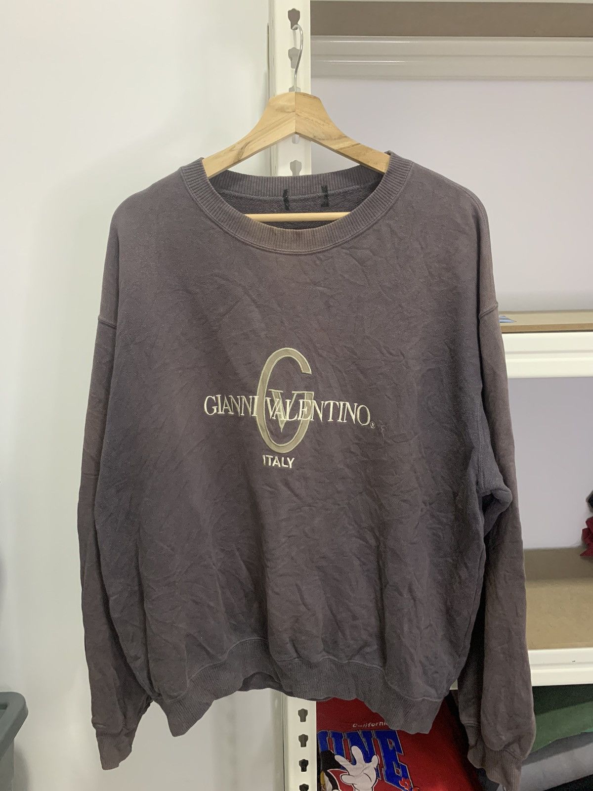 image of Giovanni Valentino Vintage Gianni Valentino Baggy Sweatshirt in Brown, Men's (Size 2XL)