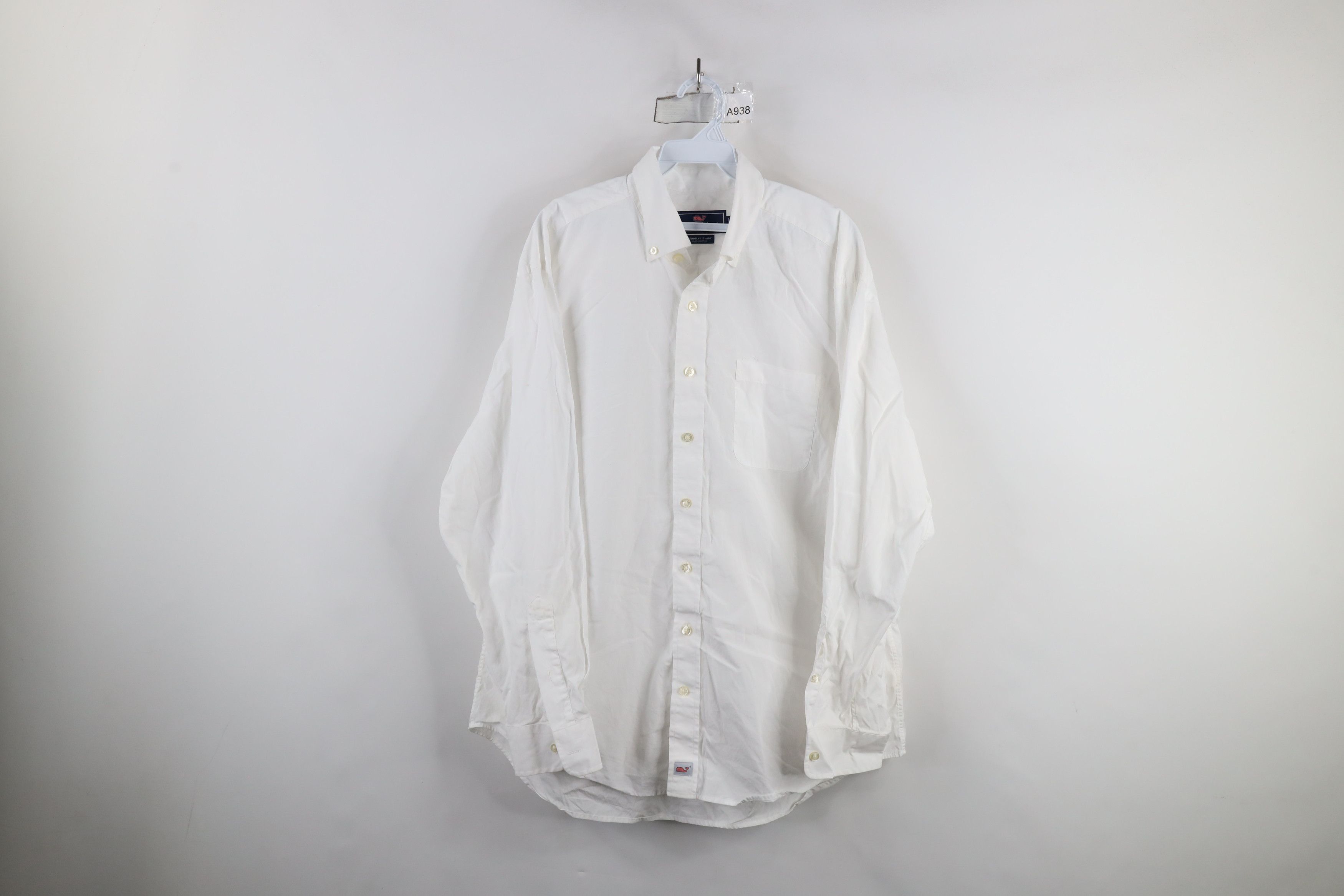 Vineyard Vines × Vintage Vineyard Vines Collared Button Down Shirt White Cotton Size US L / EU 52-54 / 3 - 1 Thumbnail