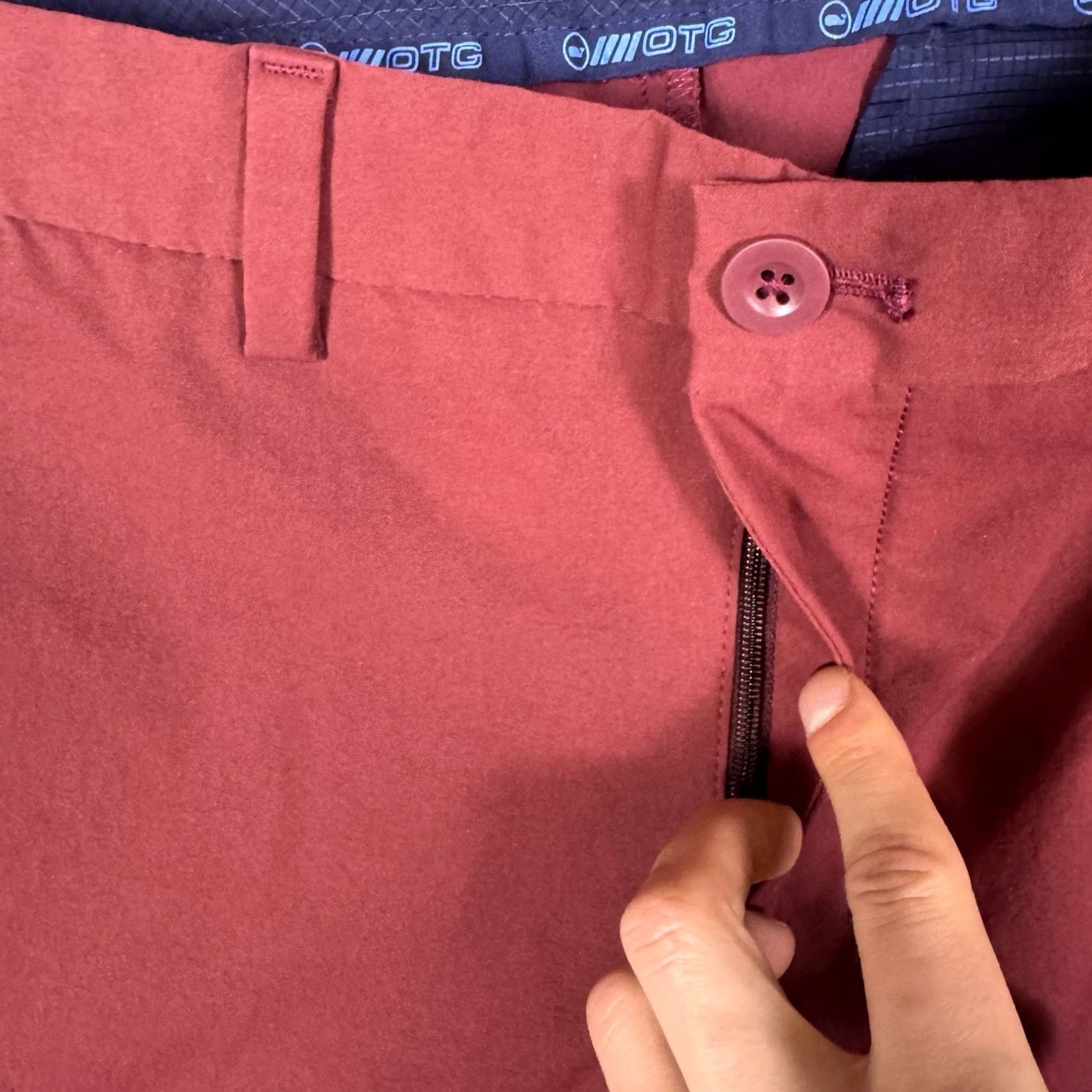 Vineyard Vines Vineyard Vines OTG Mens Pants Red On The Go Casual Golf Performance Size US 34 / EU 50 - 4 Thumbnail