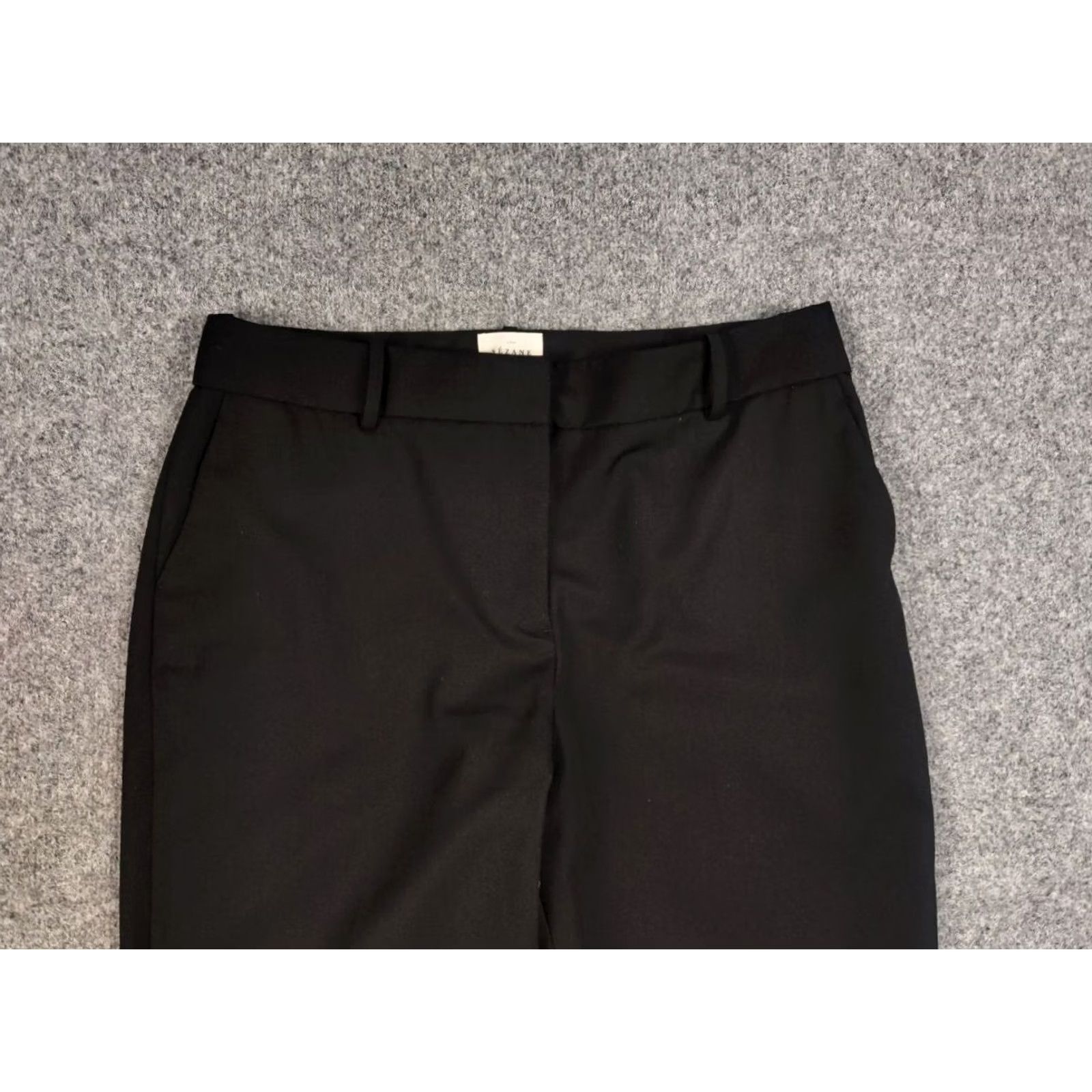 Vintage Sezane Paris Design Black Womens Ankle Trouser Pants Size 32" / US 10 / IT 46 - 7 Thumbnail