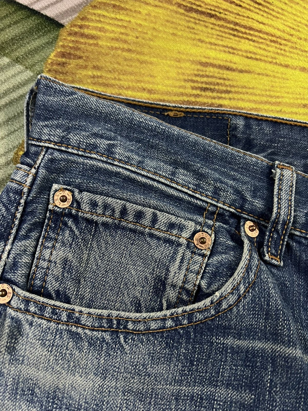 If Six Was Nine × Levi's Vintage Levis 501 Distressed Jeans Very Nice Size US 30 / EU 46 - 5 Thumbnail