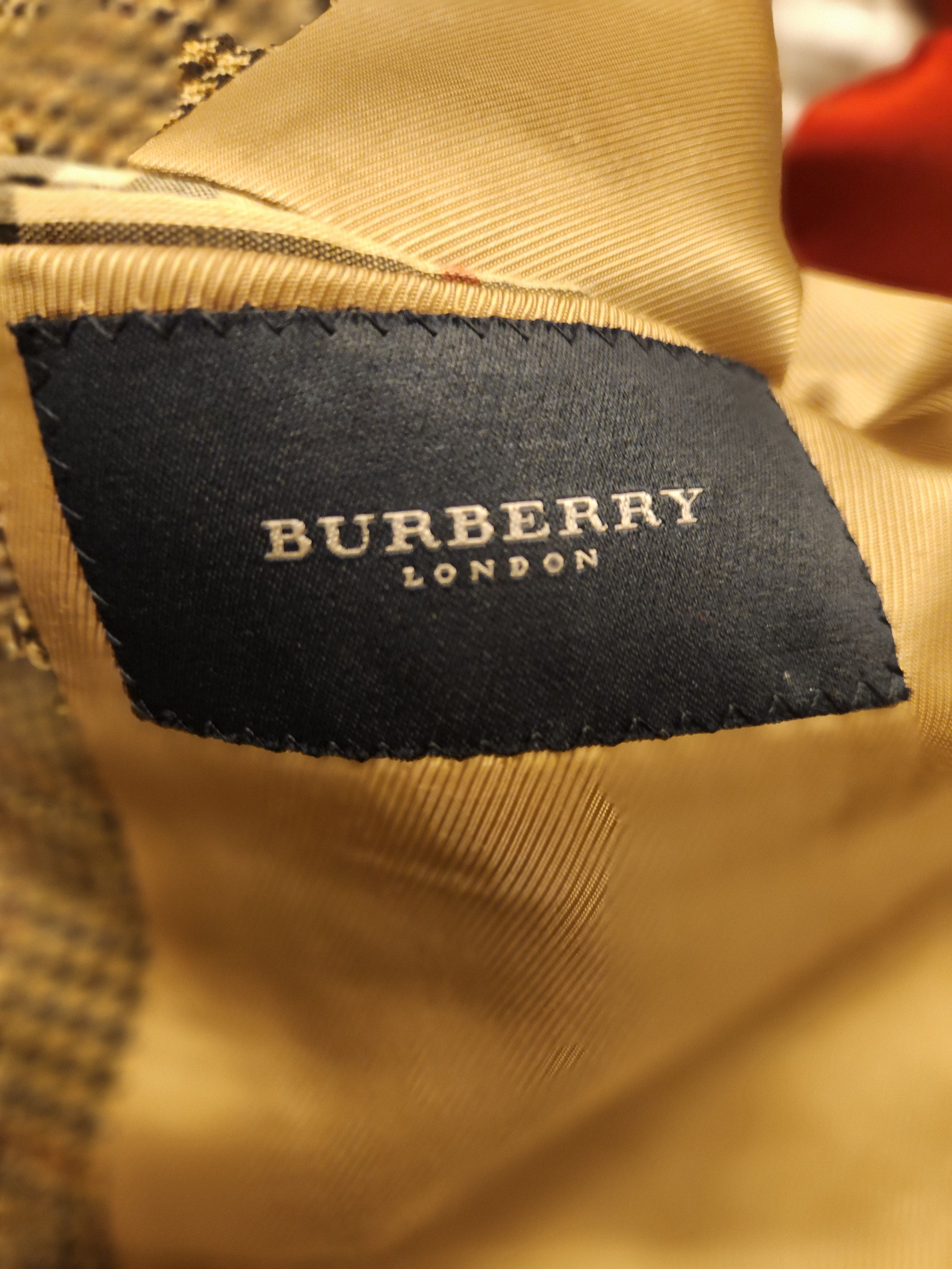 Burberry Vintage 90's Men's 100% Wool Houndstooth Blazer Size 46L - 4 Thumbnail