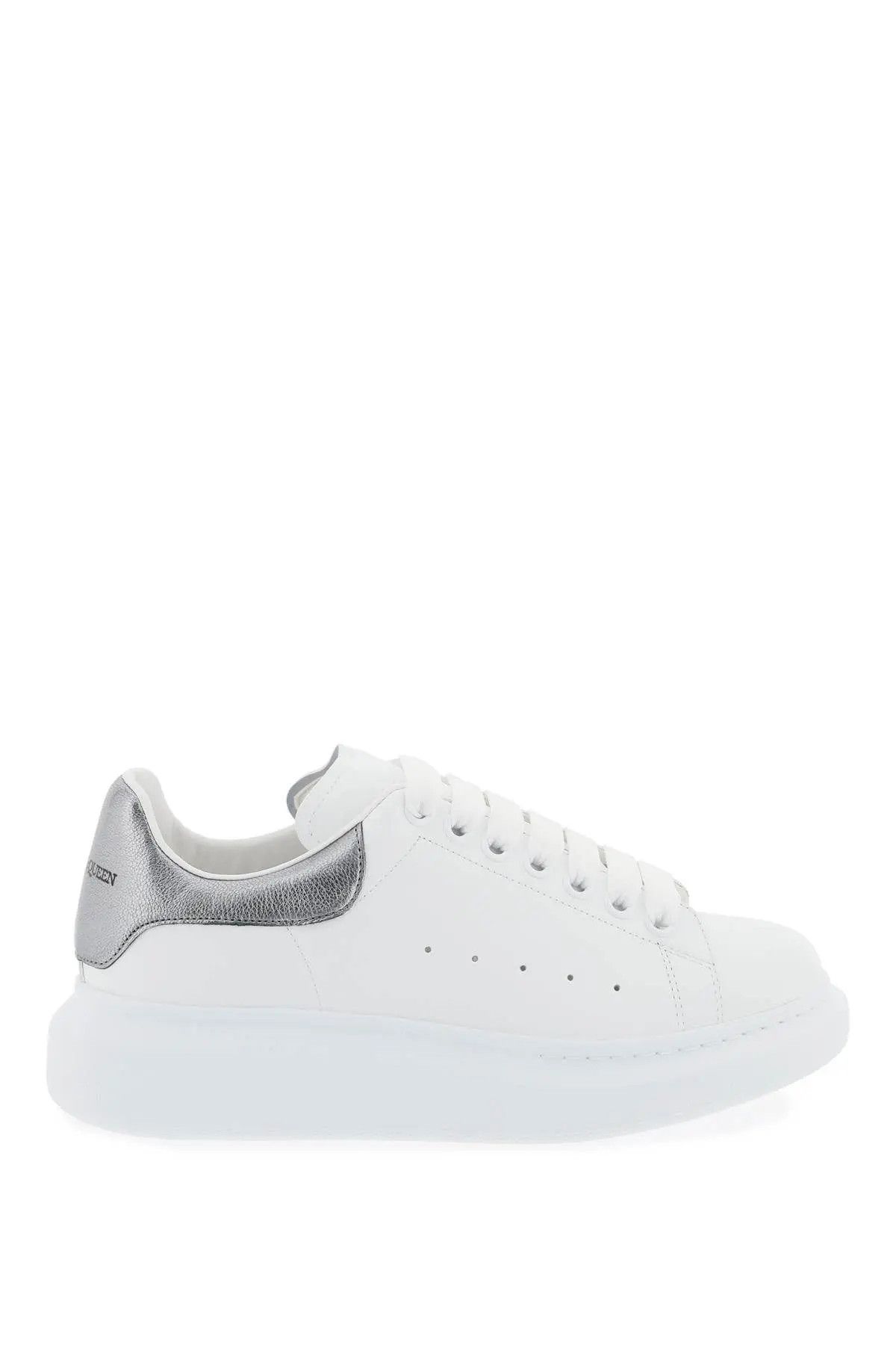 image of Alexander Mcqueen O1S22I1N0324 Oversized Sneakers In White Grey, Women's (Size 9)