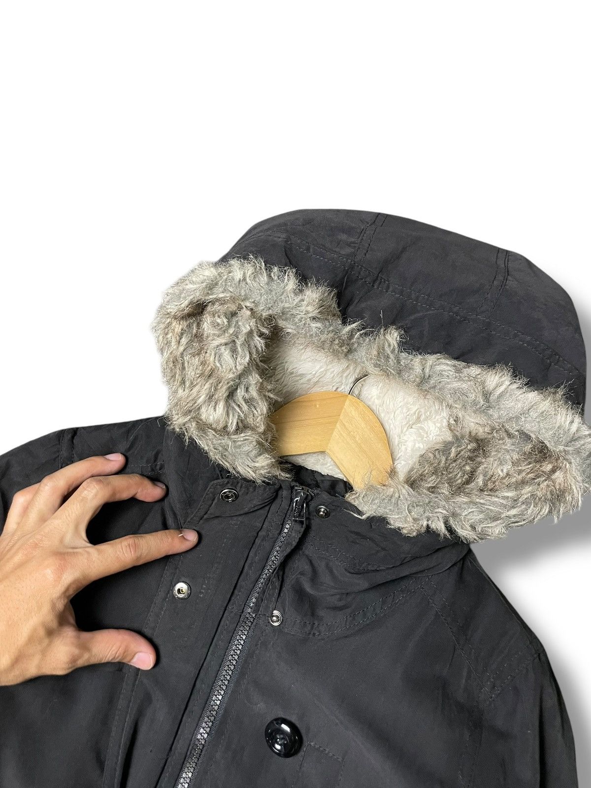 If Six Was Nine × Japanese Brand Lutique Brand Faux Fur Hooded Jacket (57) Size US M / EU 48-50 / 2 - 5 Thumbnail