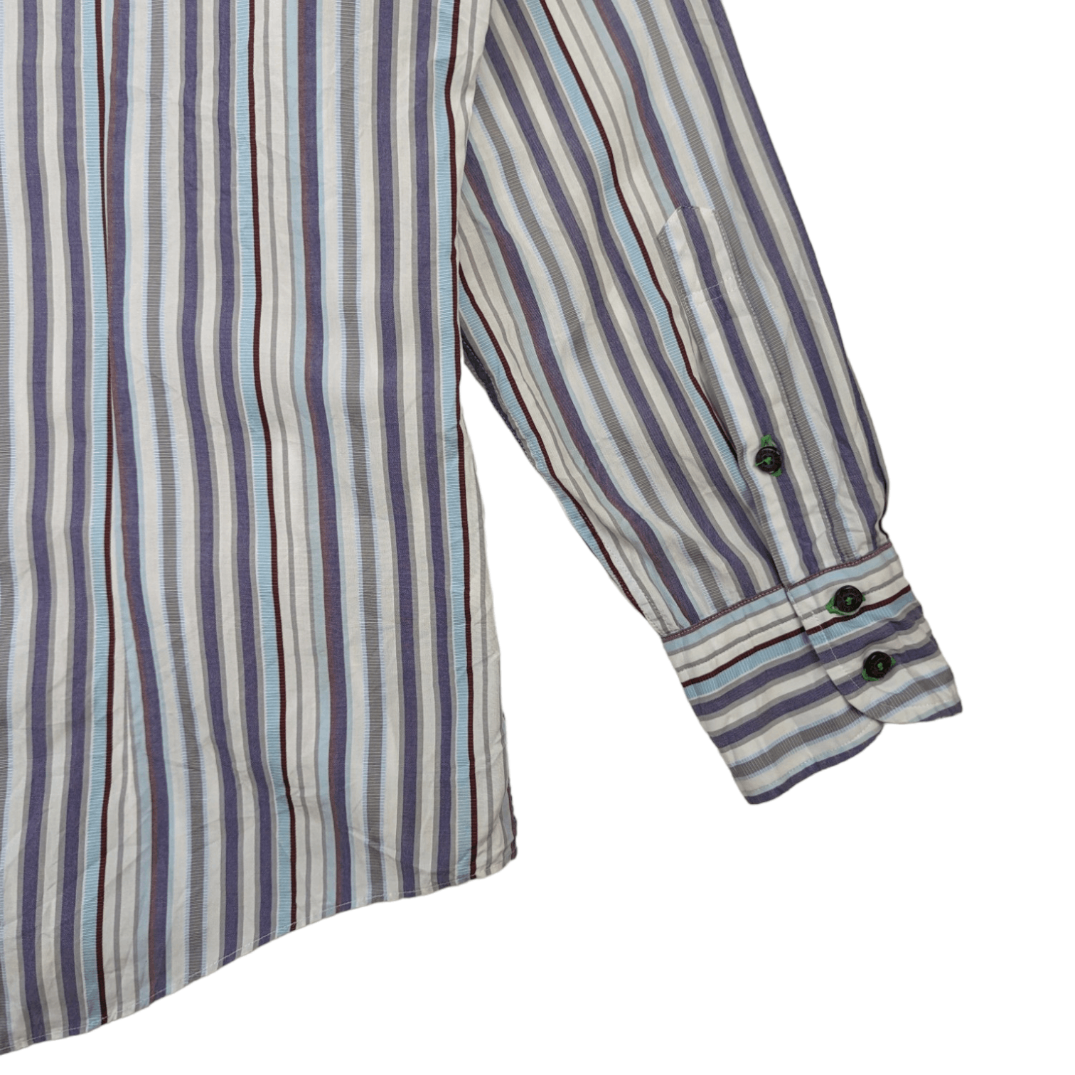 Burberry BURBERRY Striped Button Up Shirt Size US L / EU 52-54 / 3 - 6 Thumbnail