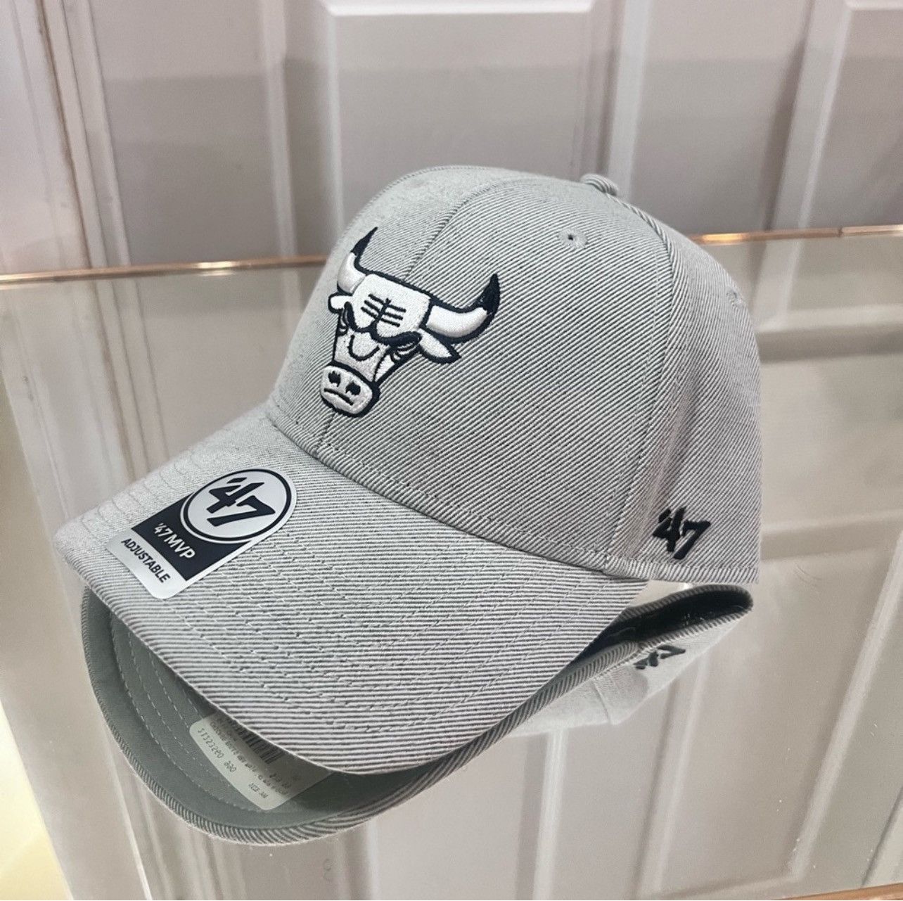 47 Brand Chicago Bulls 47 Brand Grey Hat Size ONE SIZE - 3 Thumbnail