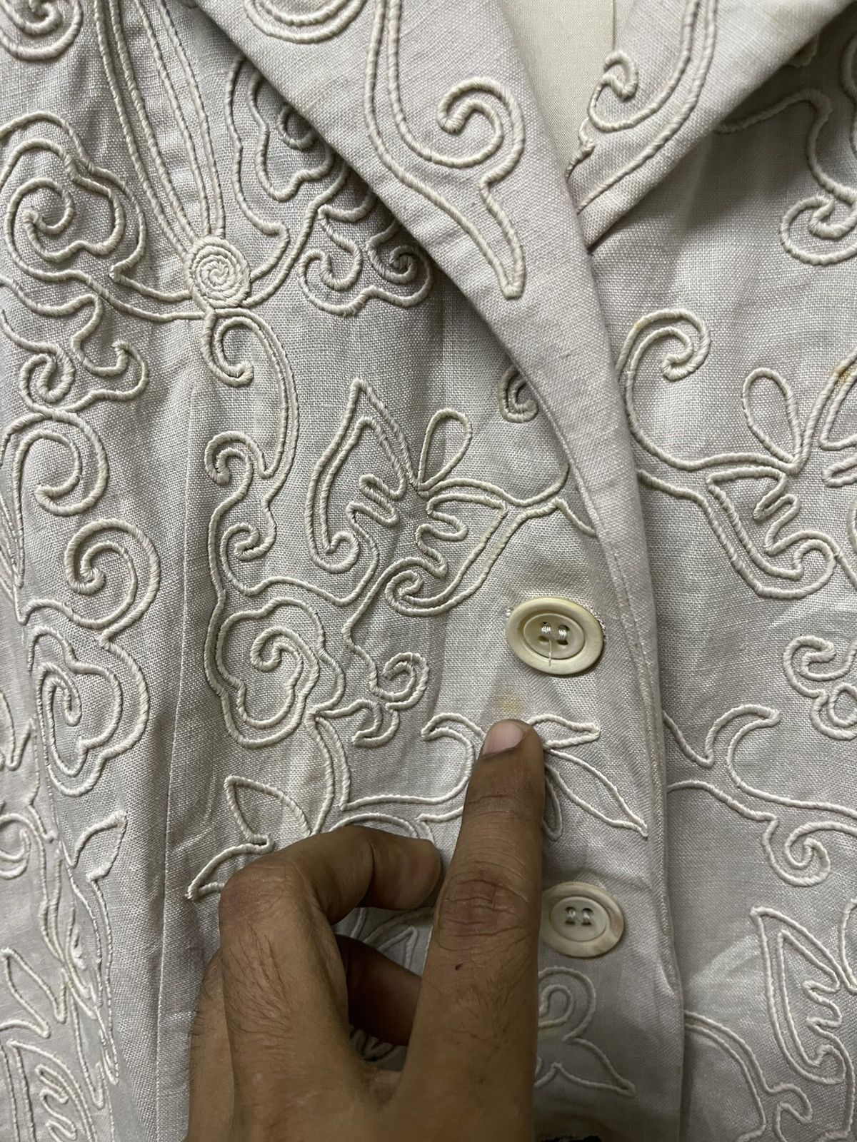 Jil Sander 1990s JIL SANDER EMBROIDERED FORMAL SUIT RARE DESIGN Size XS / US 0-2 / IT 36-38 - 7 Thumbnail