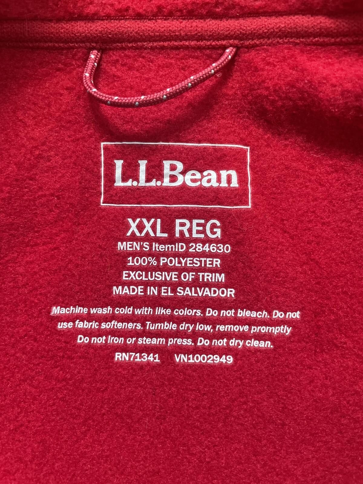 Lands' End Lands End Men's Red Fleece XXL Size US XXL / EU 58 / 5 - 5 Thumbnail