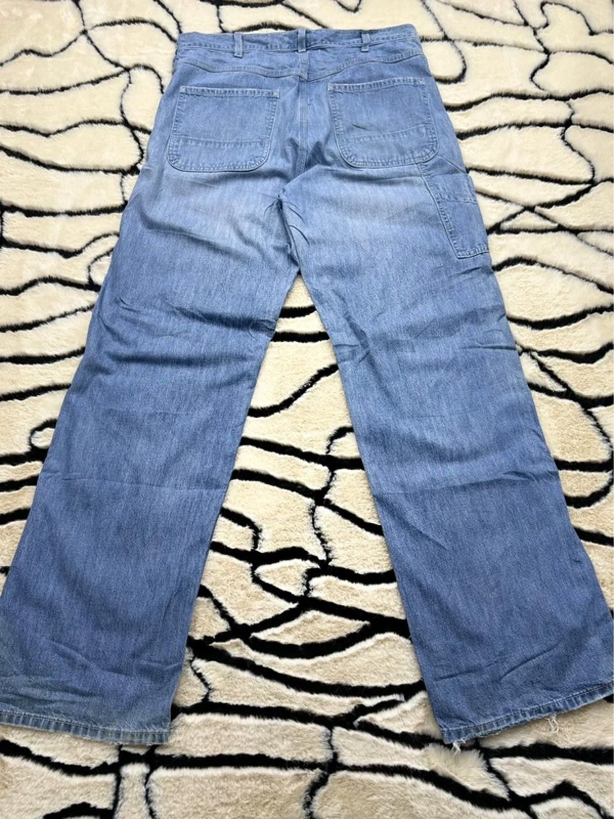 Other Men’s vintage carpenter workwear wide leg jeans size 34x34 Size US 34 / EU 50 - 2 Thumbnail