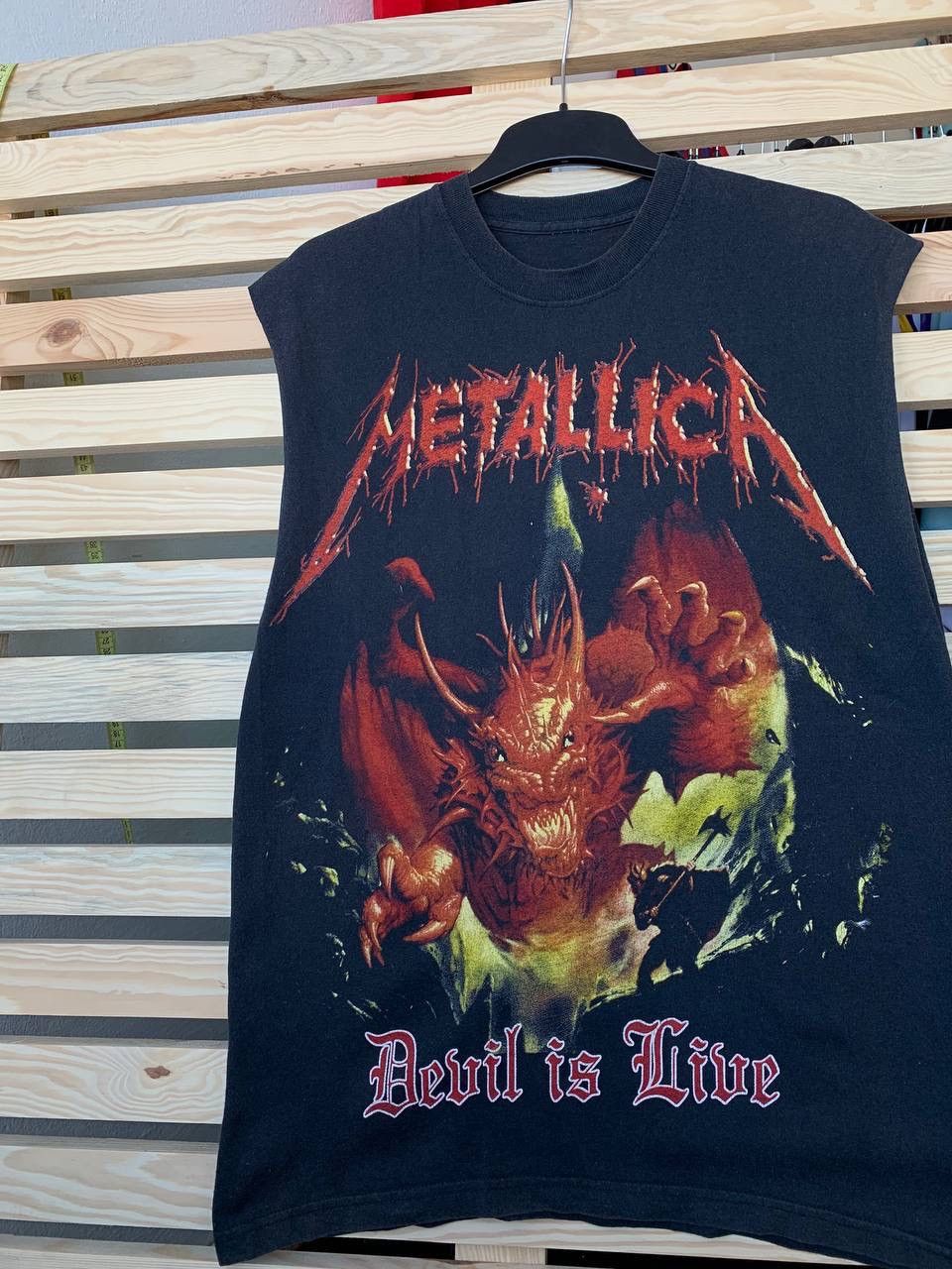 Band Tees × Metallica × Vintage VINTAGE UNRELEASED METALLICA DEVIL IN LIVE TEE SHIRT Size US M / EU 48-50 / 2 - 3 Thumbnail
