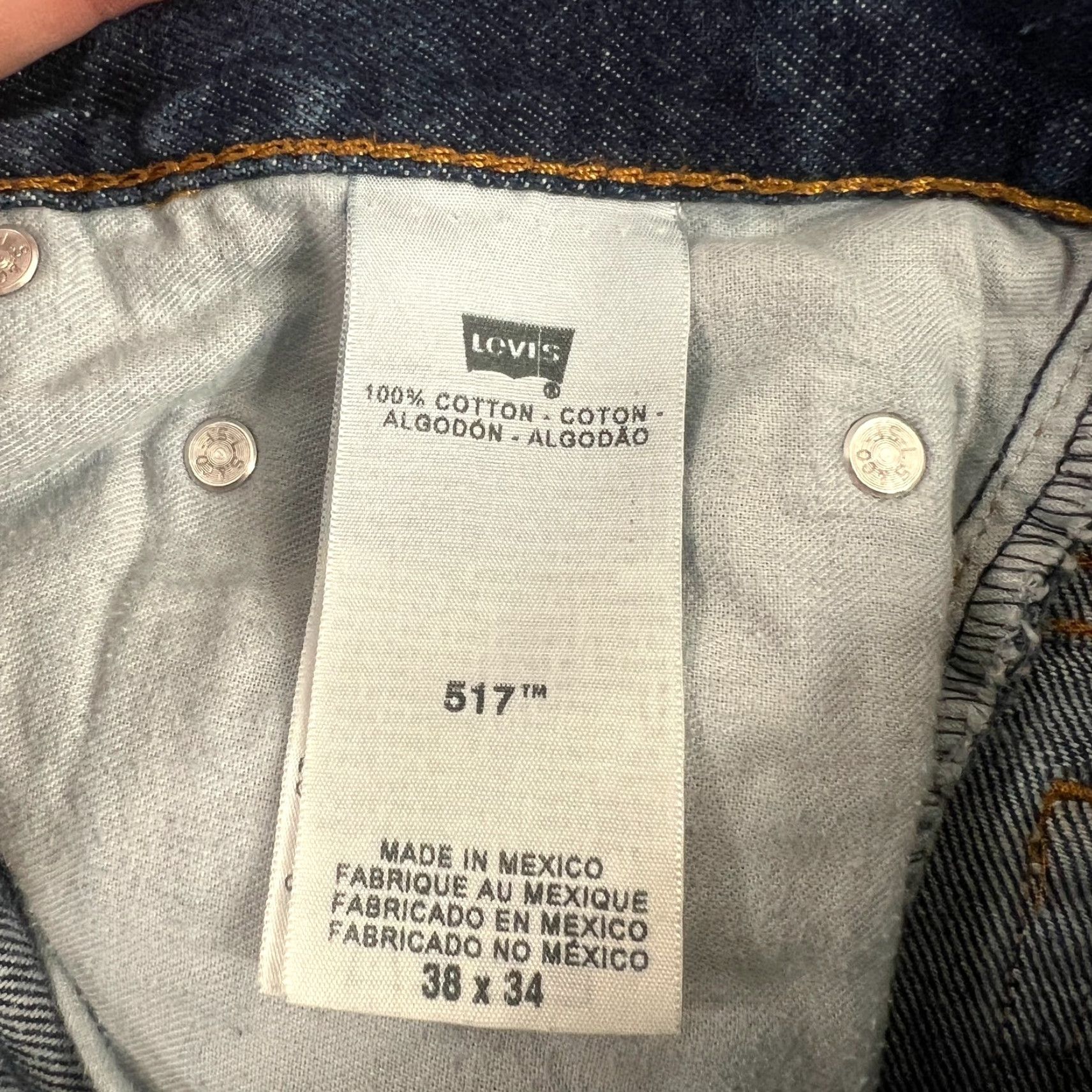 Levi's VINTAGE Levi's 517 Jeans Men 38x34 Bootcut Cotton Denim Pants Dark Wash Size US 38 / EU 54 - 6 Thumbnail