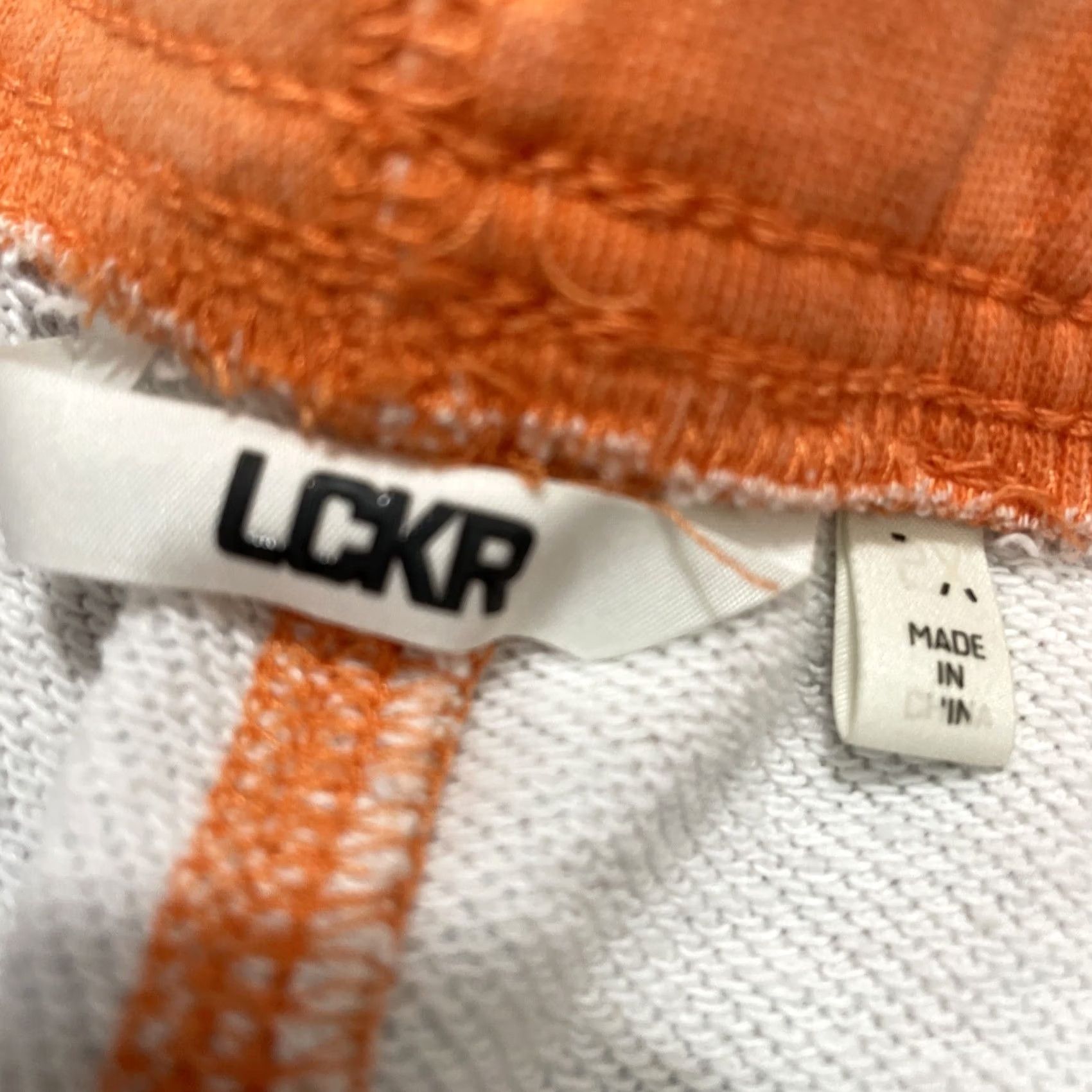 Vintage LCKR Shorts Men 2X Drawstring Stretch Pastel Orange Purple Gradient Sweatshorts Size US 39 - 7 Thumbnail