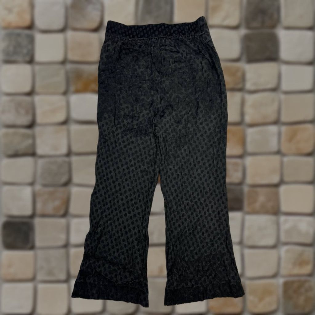 Madewell Madewell Polka Dot Cropped Pants Womens Small Black Stretch High Rise Flared Leg Size 28" / US 6 / IT 42 - 1 Thumbnail
