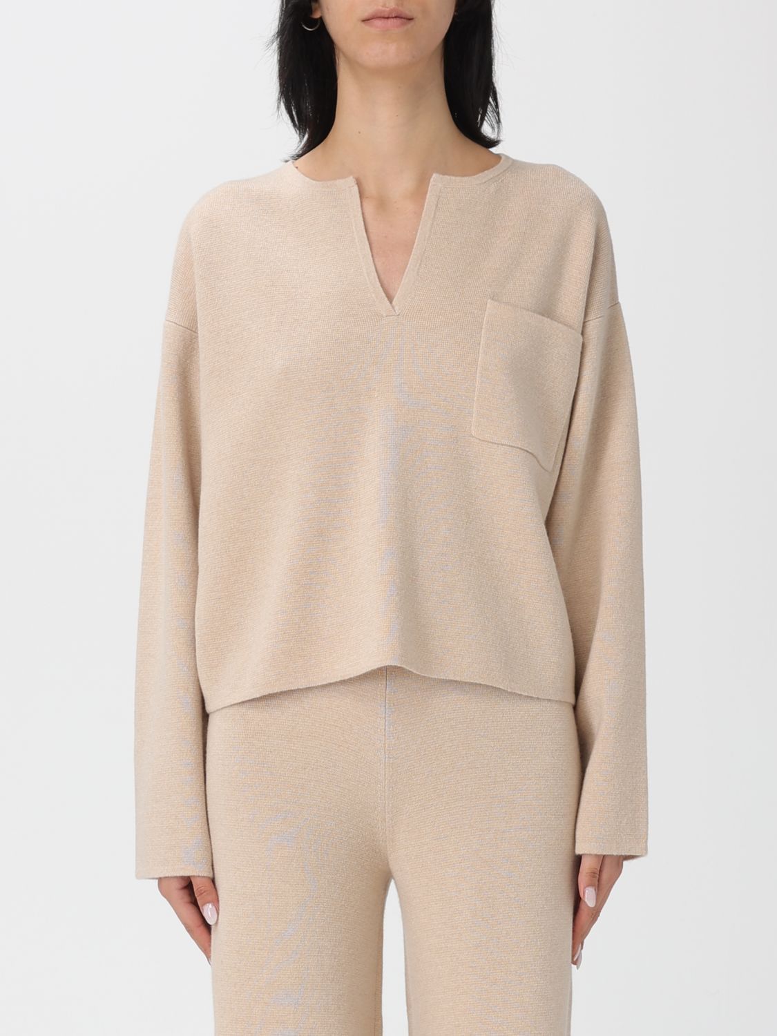 Max Mara Max Mara Sweater Woman Sand Size XS / US 0-2 / IT 36-38 - 1 Thumbnail