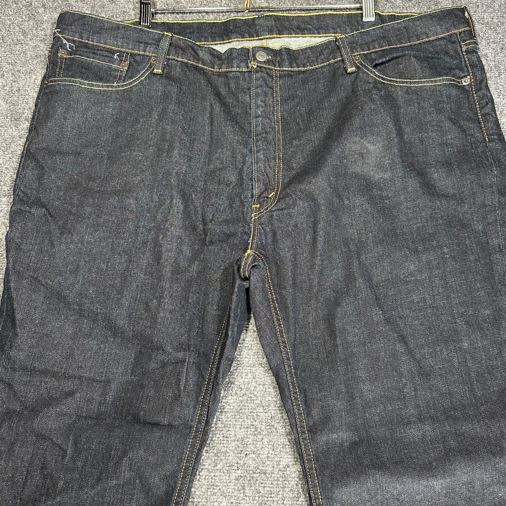 Levi's Levi's 541 Jeans Mens 48 Dark Athletic Tapered Classic 5-Pocket Denim Blue Cotton Blend Stretch Pocket Zipper Jeans Mens Size US 32 / EU 48 - 3 Thumbnail