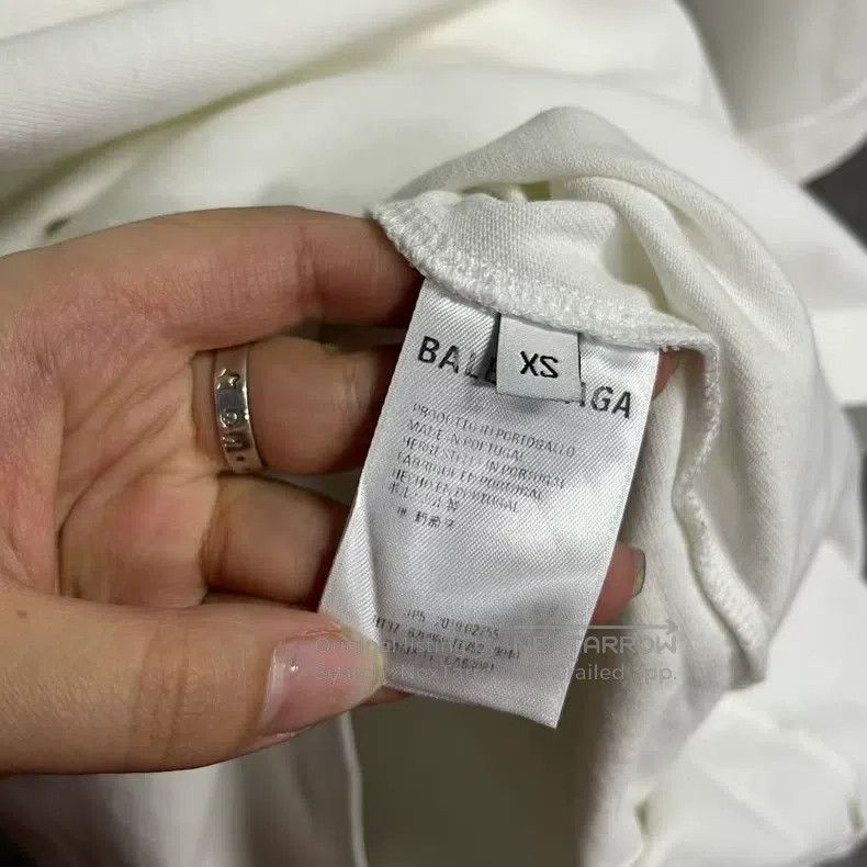 Balenciaga Balenciaga White logo letter print detail short sleeve Size US XS / EU 42 / 0 - 3 Thumbnail
