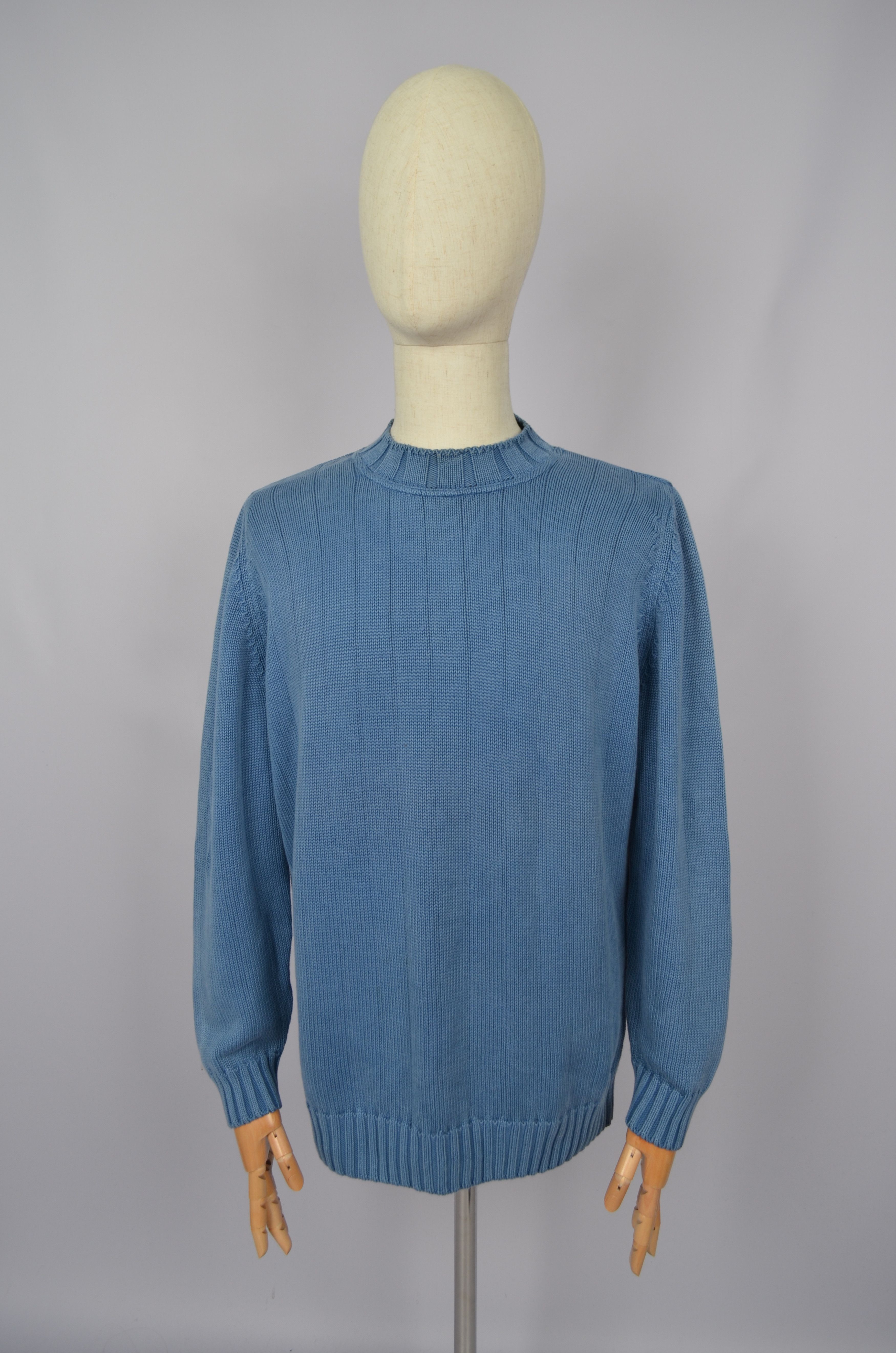 Designer × Gran Sasso Gran Sasso Cotton Knit Sweater Jumper Sz 52\L Made in Italy Size US L / EU 52-54 / 3 - 7 Thumbnail