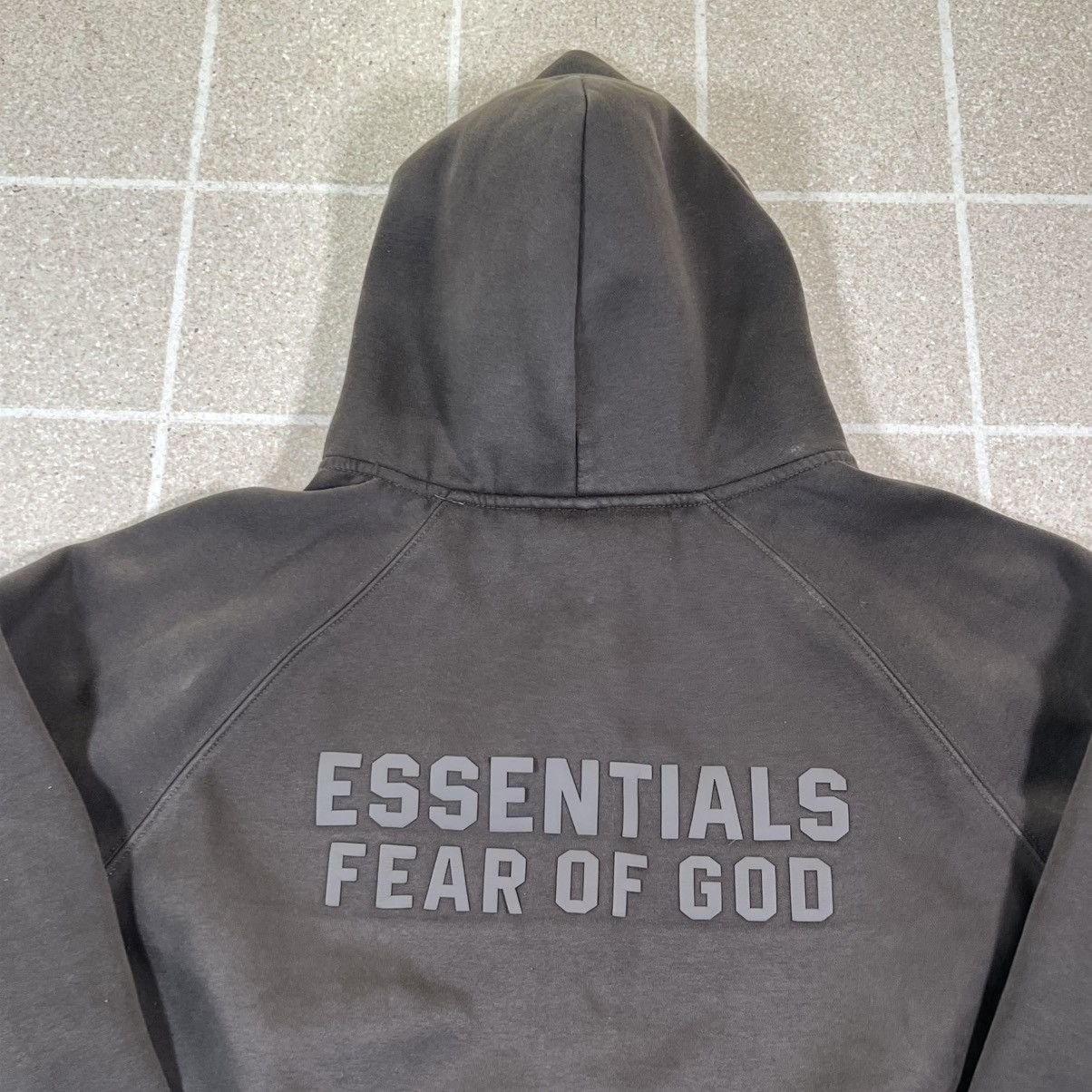 Essentials Fear of God ESSENTIALS Full Zip Up Hoodie Olive Grey Size M Size US M / EU 48-50 / 2 - 2 Thumbnail