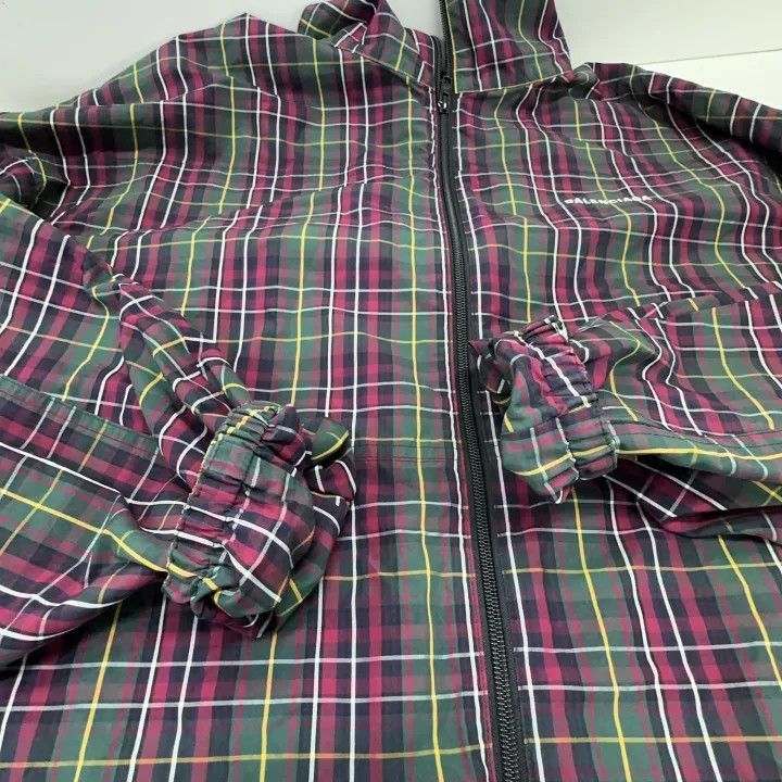 Balenciaga Balenciaga Plaid Zip-Up Jacket for Men 0079-2507 Size US L / EU 52-54 / 3 - 8 Thumbnail