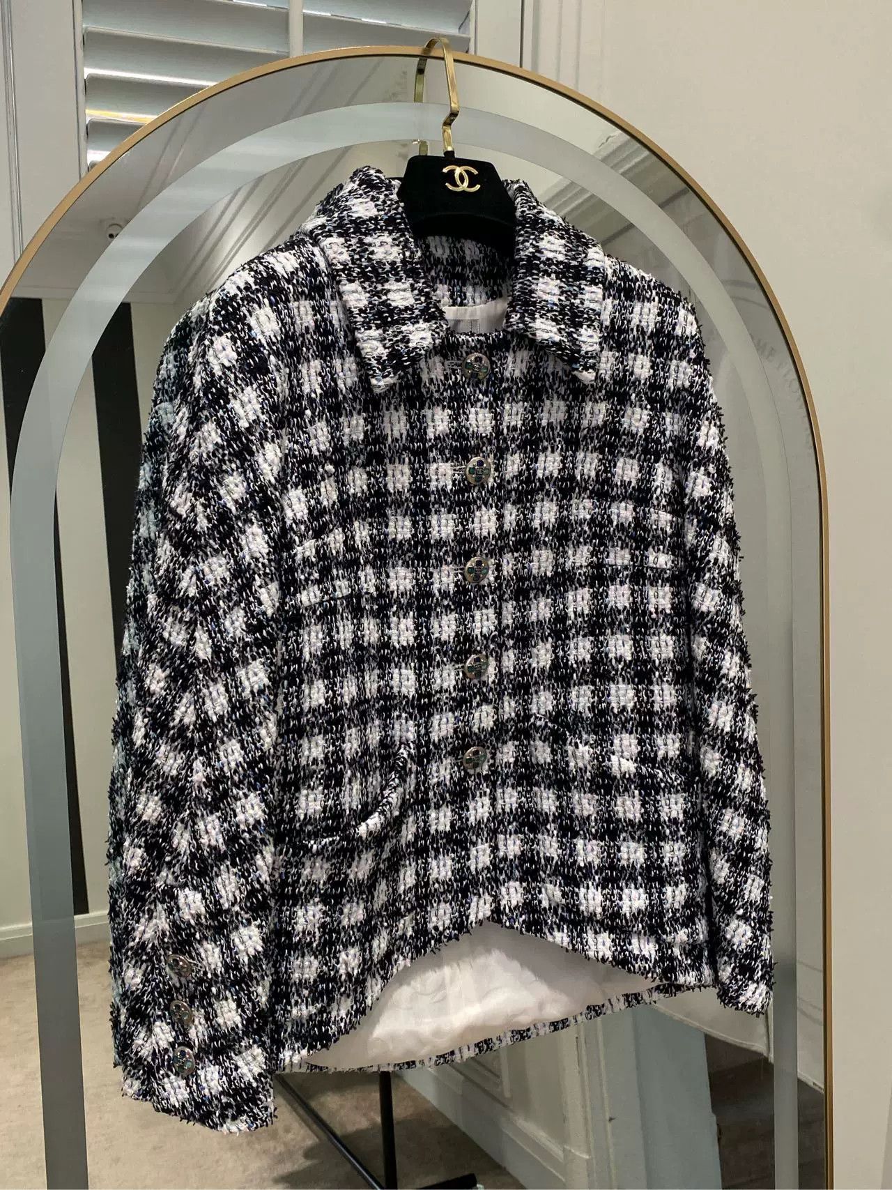 Chanel Chanel 2023 Plaid Collar Jacket FR36 Size US XS / EU 42 / 0 - 1 Thumbnail