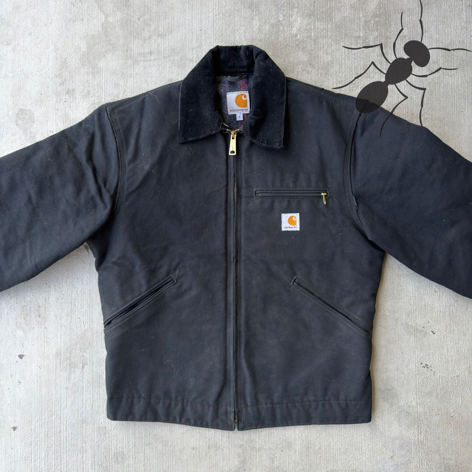 Carhartt × Vintage Carhartt J001 black Detroit work wear jacket Size US S / EU 44-46 / 1 - 3 Thumbnail