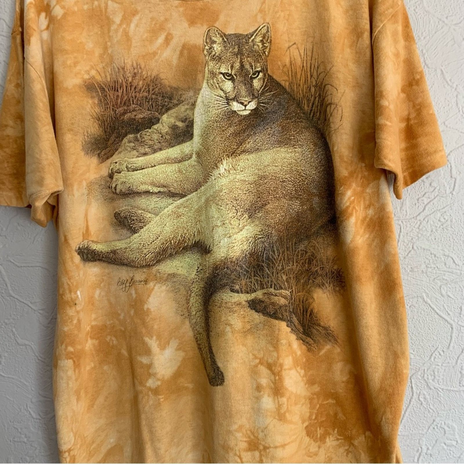 Vintage TYE DYE NATURE LION BIG PRINT WEST PALM TEE SIZE LARGE NICE Size US L / EU 52-54 / 3 - 2 Thumbnail