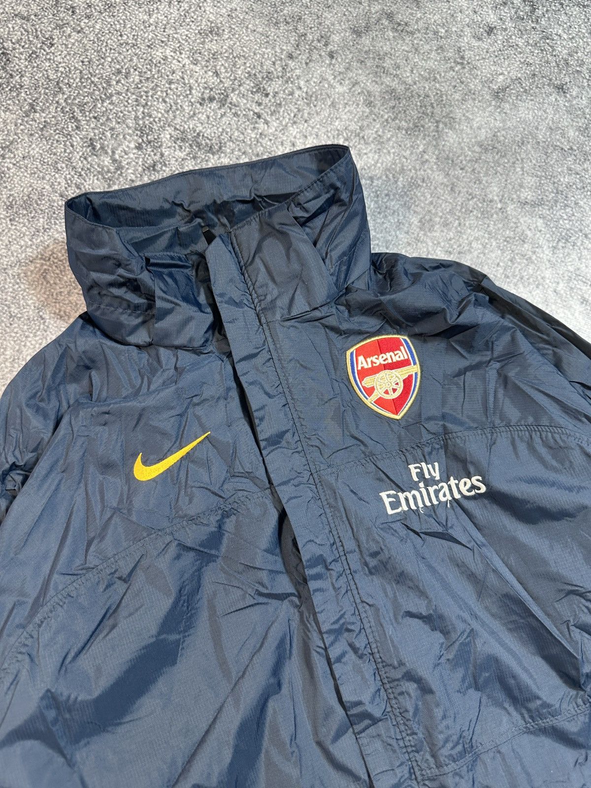 Nike × Vintage Vintage Nike Arsenal O2 Soccer Jacket Blokecore Rare XS Size US XS / EU 42 / 0 - 2 Thumbnail