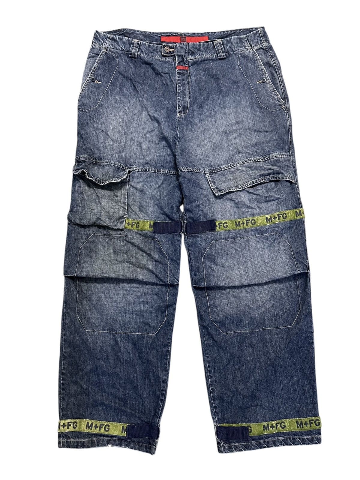 Marithe + Francois Girbaud Vintage Y2K MFG Baggy Strap Pant Size US 42 / EU 58 - 1 Thumbnail
