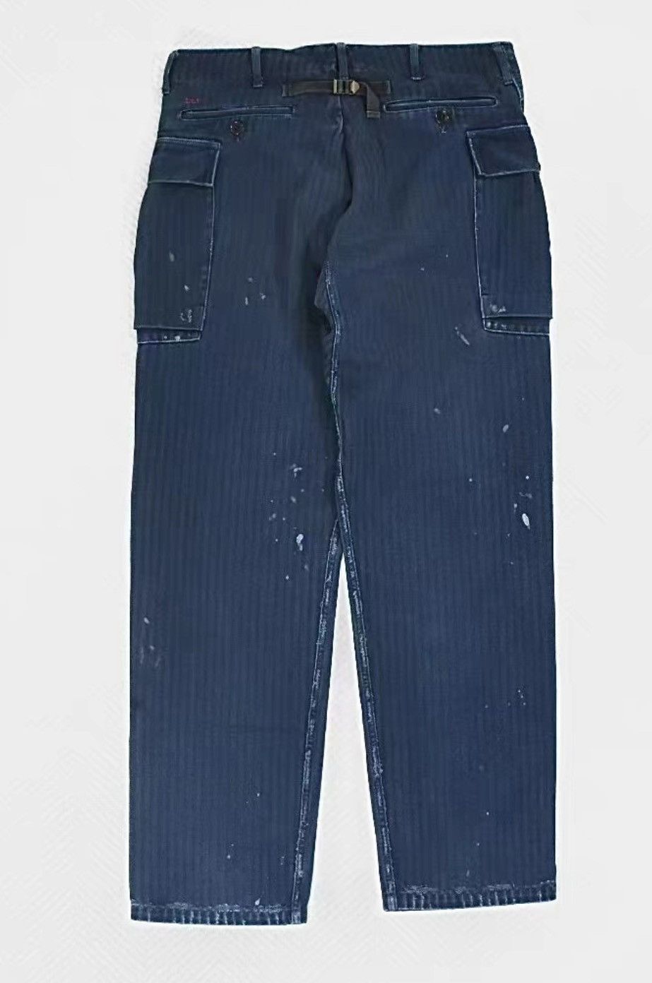 image of Visvim Ict Veterans Pant Crash Ancient Cloth Destroyed Milit in Blue, Men's (Size 36)