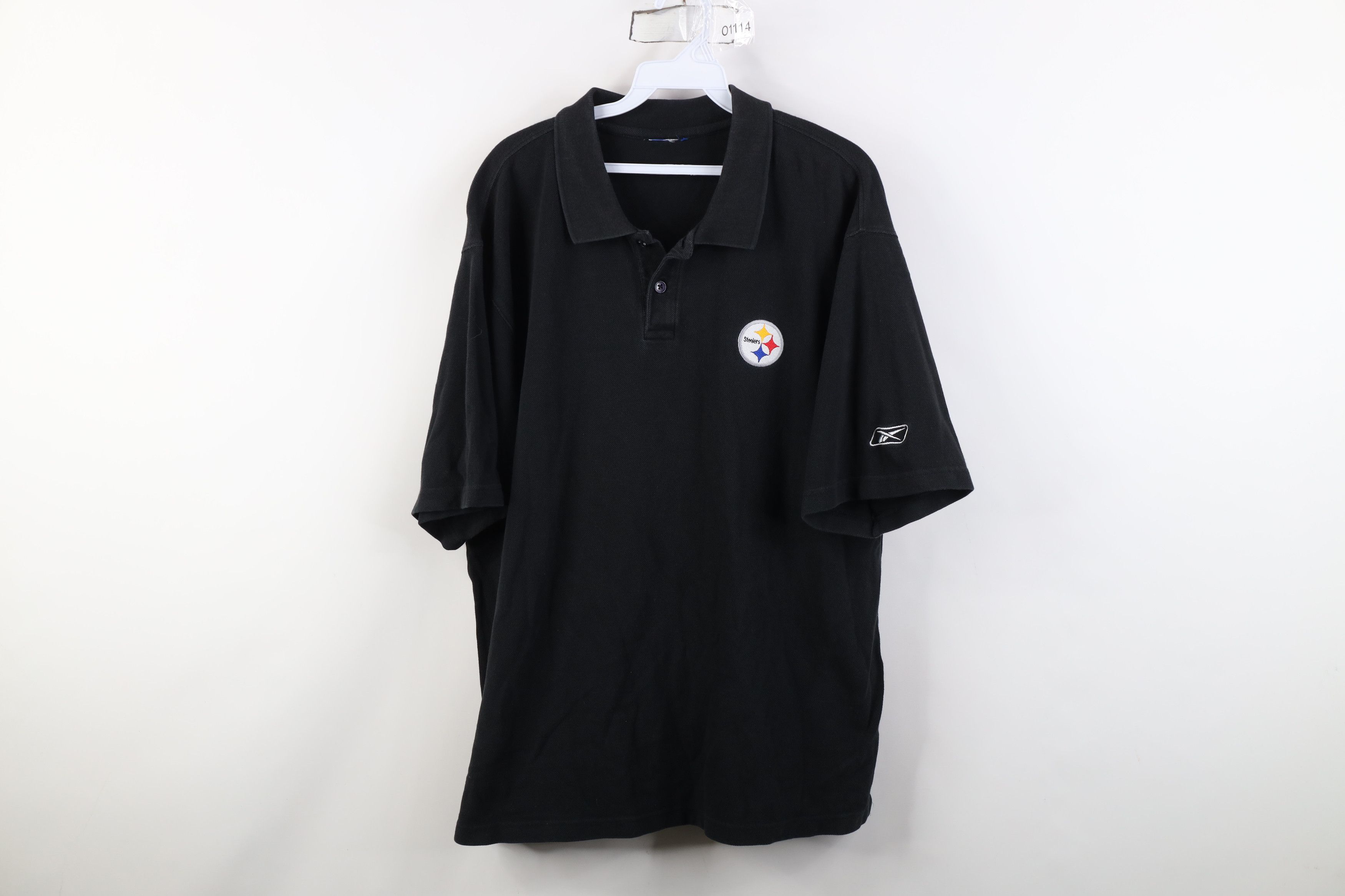 Reebok Vintage Reebok Spell Pittsburgh Steelers Football Polo Shirt Size US XL / EU 56 / 4 - 1 Thumbnail