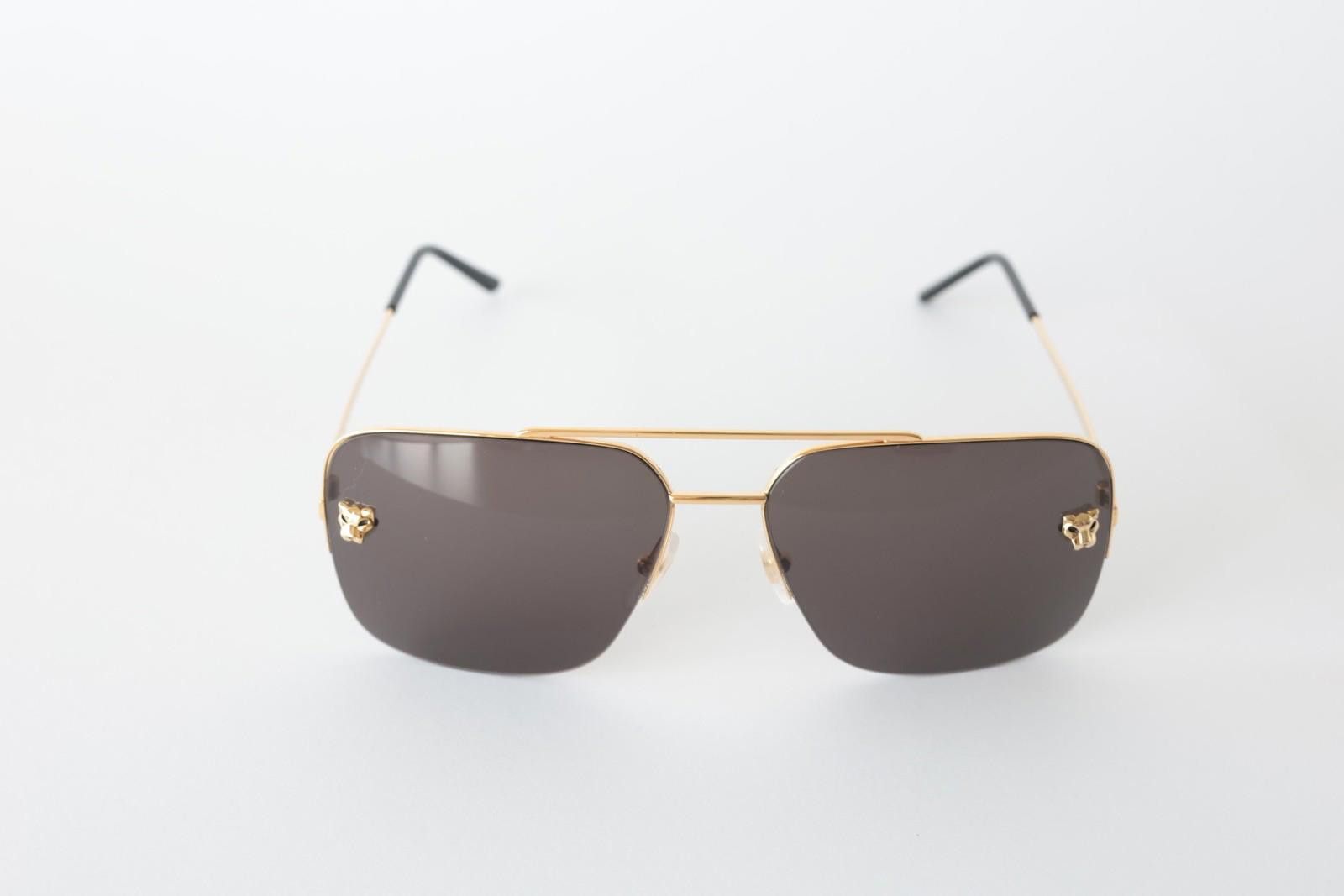 Cartier New Cartier eyewear optical sunglasses CT0244S 001 gold grey Size ONE SIZE - 1 Thumbnail