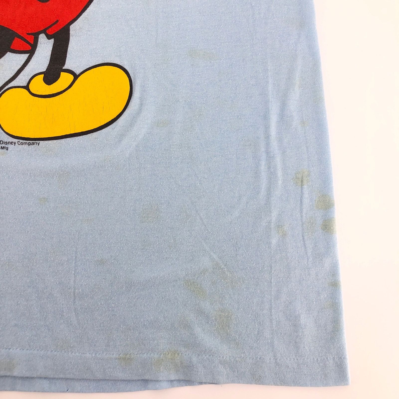Vintage 80s Mickey Mouse Florida light blue tshirt 1980s vintage Size US L / EU 52-54 / 3 - 5 Thumbnail