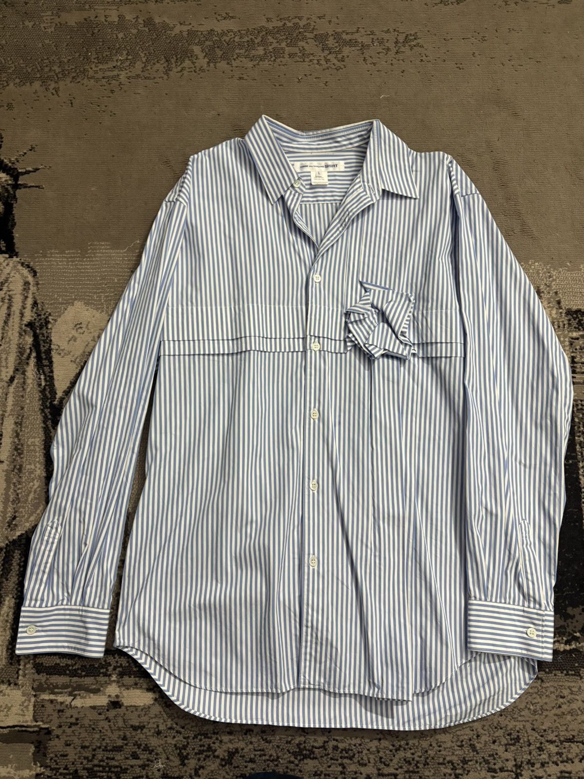 Comme des Garcons SHIRT Comme Des Garcons Shirt “Origami Flower Shirt” Size US L / EU 52-54 / 3 - 1 Thumbnail