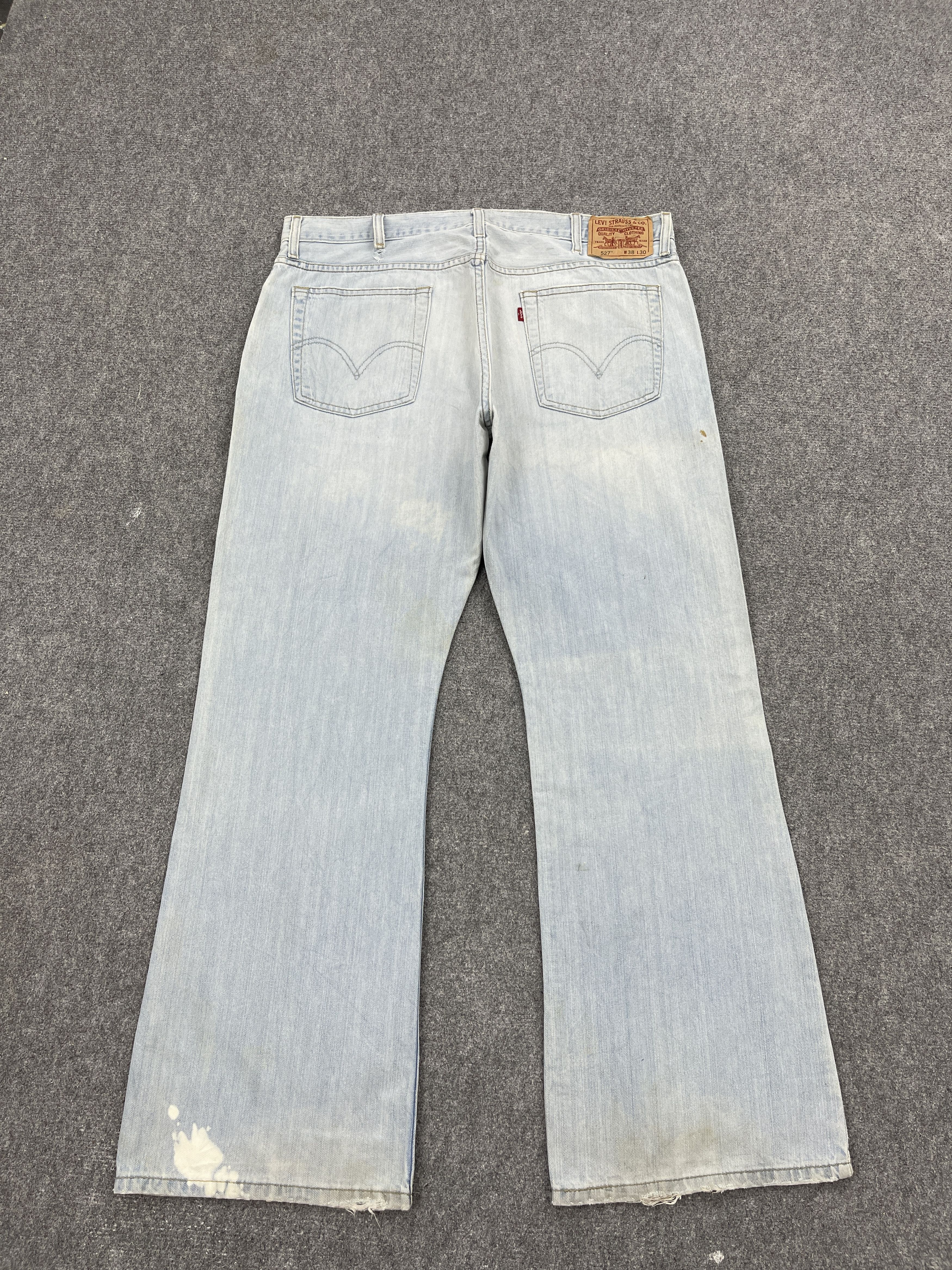 Levi's × Vintage Vintage Levis 527 Light Washed Bootcut Bell Bottom Jeans Size US 37 - 3 Thumbnail