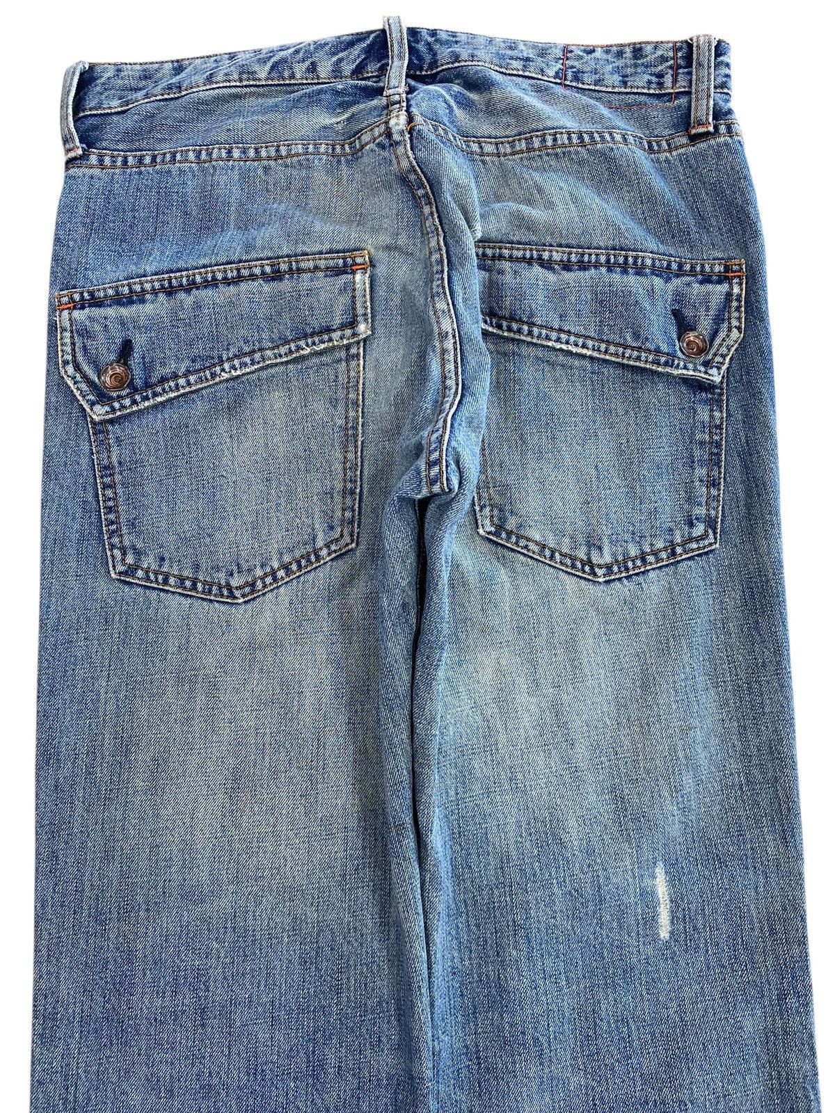 Global Work Global Work Faded Wash Style Straight Leg Jeans Size US 32 / EU 48 - 4 Thumbnail