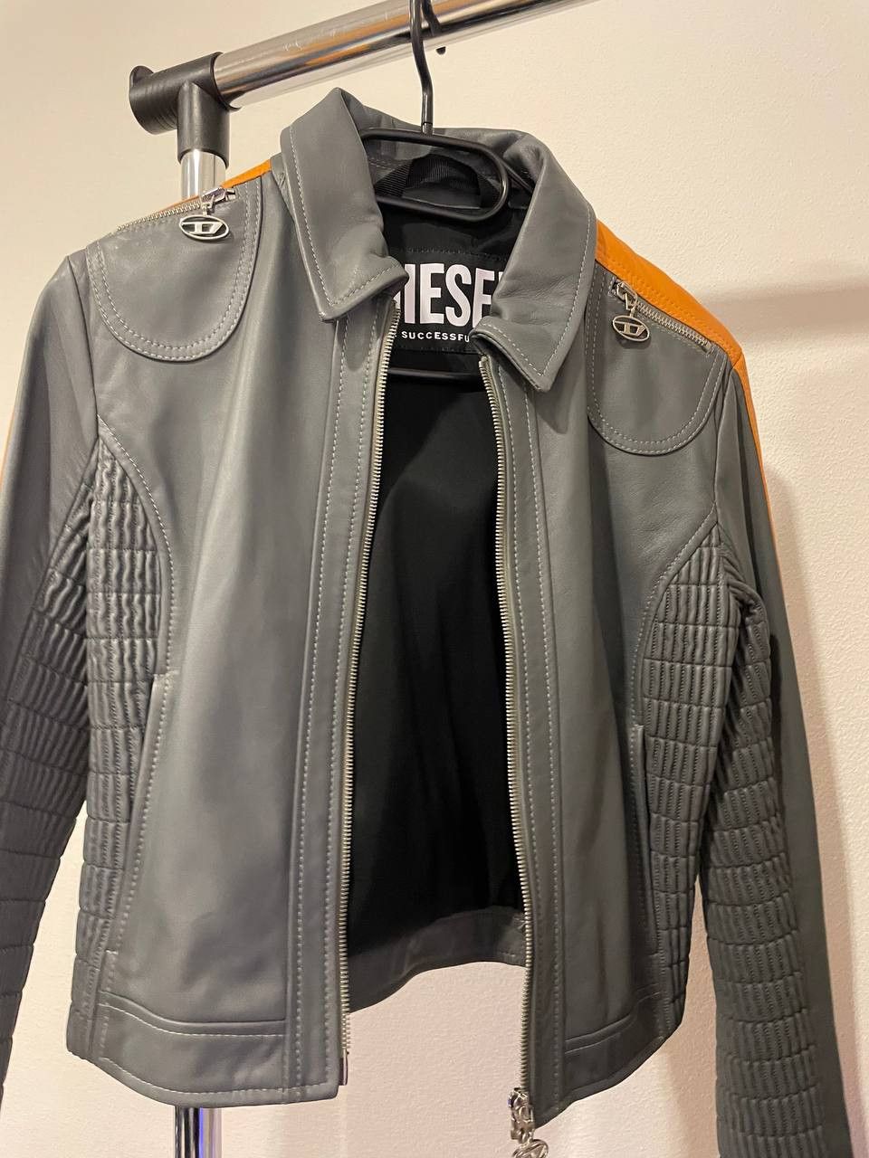 Diesel Leather biker jacket Size M / US 6-8 / IT 42-44 - 3 Thumbnail