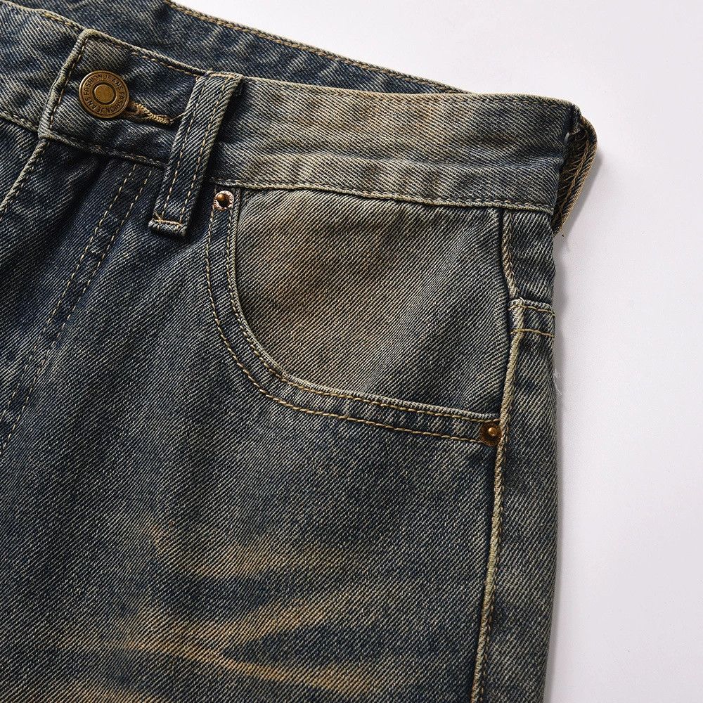 Vintage Men's oversize loose straight washed wide-leg jeans Size US 32 / EU 48 - 3 Thumbnail