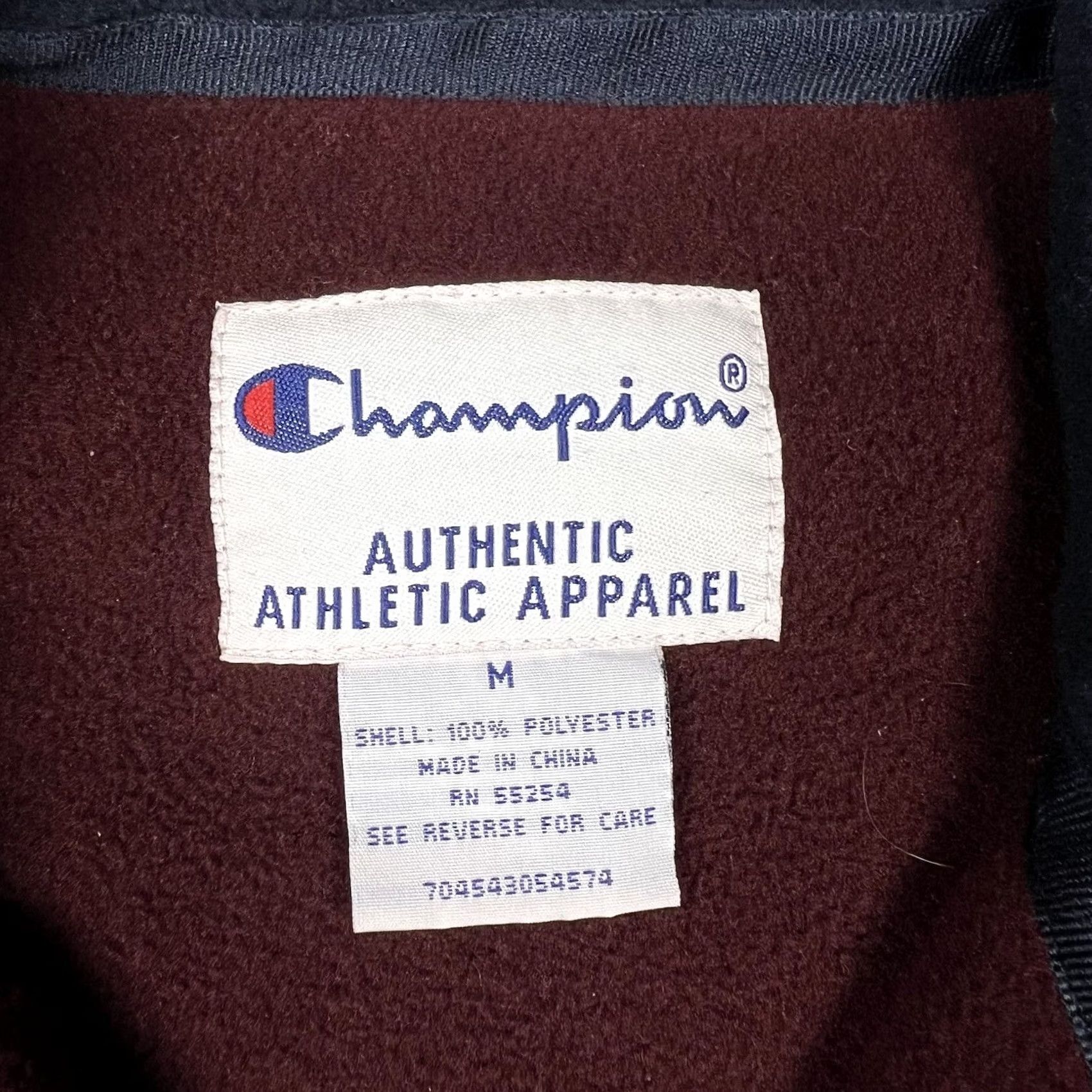 Champion Champion Pullover Shirt Mens M Burgundy Fleece Embroidered Logo 1/4 Zip Lounge Outdoor Sports Size US M / EU 48-50 / 2 - 2 Thumbnail