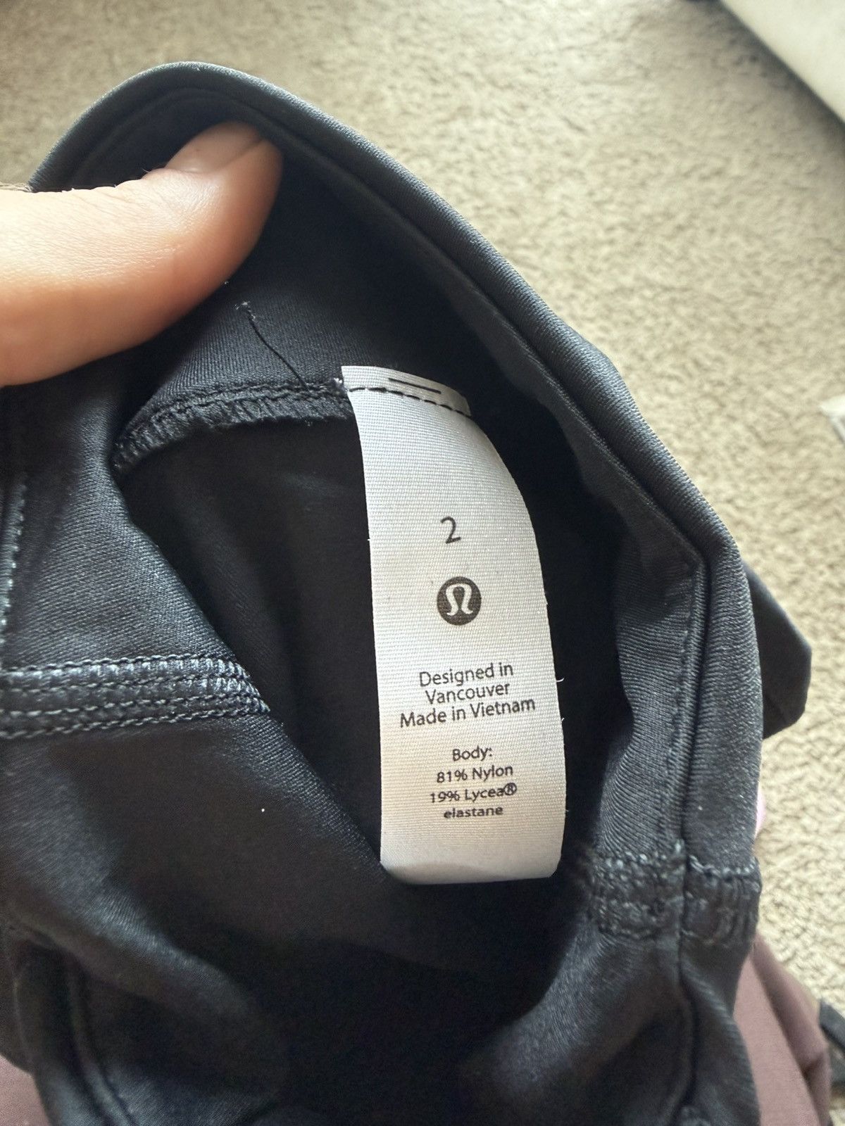 Lululemon Lululemon black leggings Size 33" - 4 Thumbnail