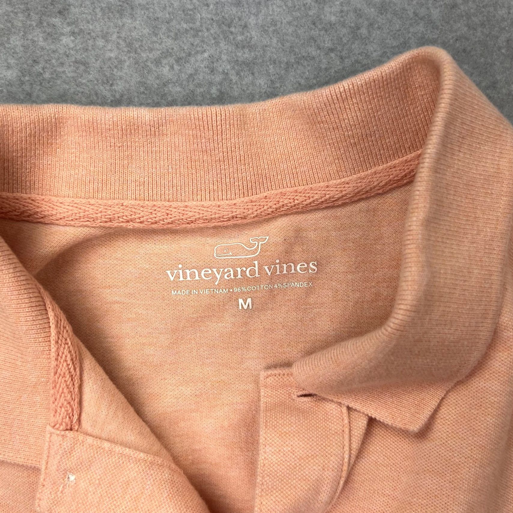 Vineyard Vines Vineyard Vines Polo Shirt Mens M Peach Stretch Performance Whale Logo Casual Golf Top Size US M / EU 48-50 / 2 - 5 Thumbnail