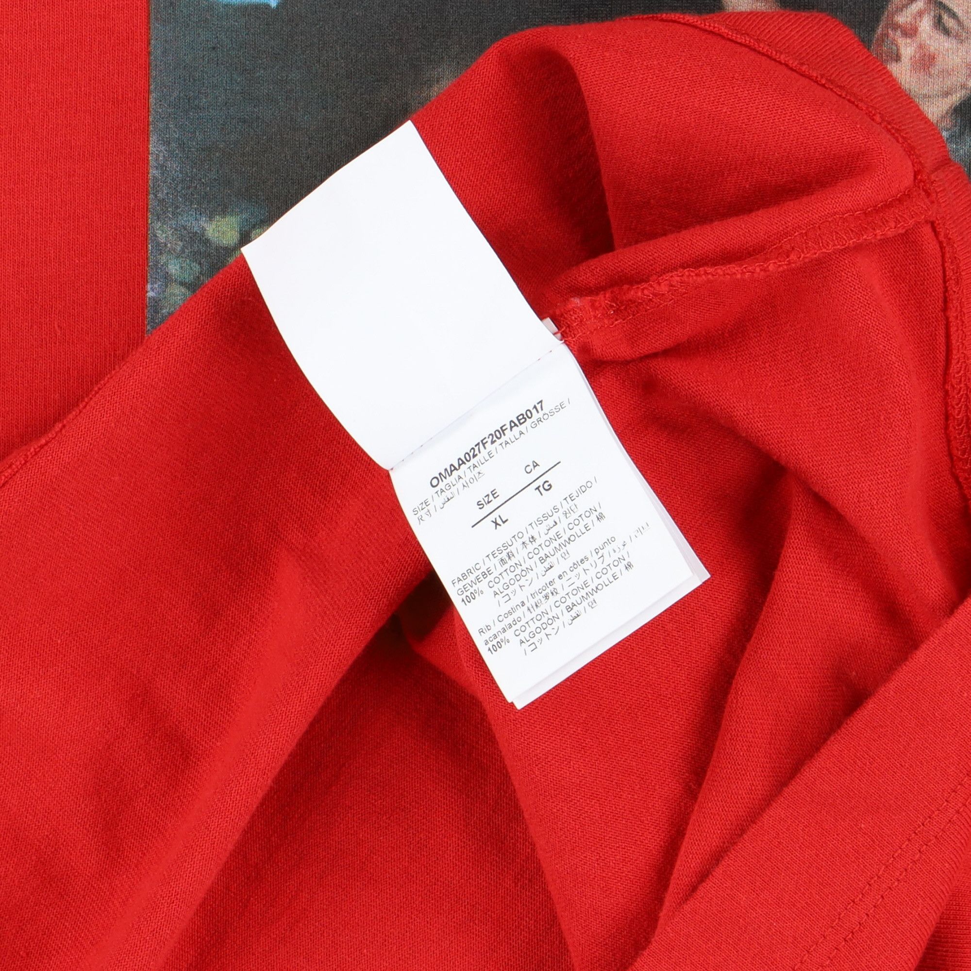 Off-White Red Pascal Skeleton Painting Arrows T-Shirt Size US XL / EU 56 / 4 - 6 Thumbnail