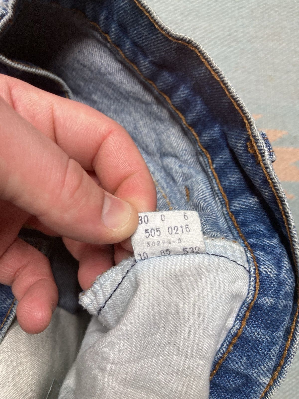 Levi's × Vintage Vtg 80s Levi’s 505 0216 jeans USA dark faded straight 33x31 Size US 33 - 10 Thumbnail