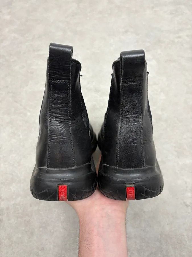 Prada FW1999 Prada Black Leather Vibram Boots Size US 10 / EU 43 - 7 Thumbnail