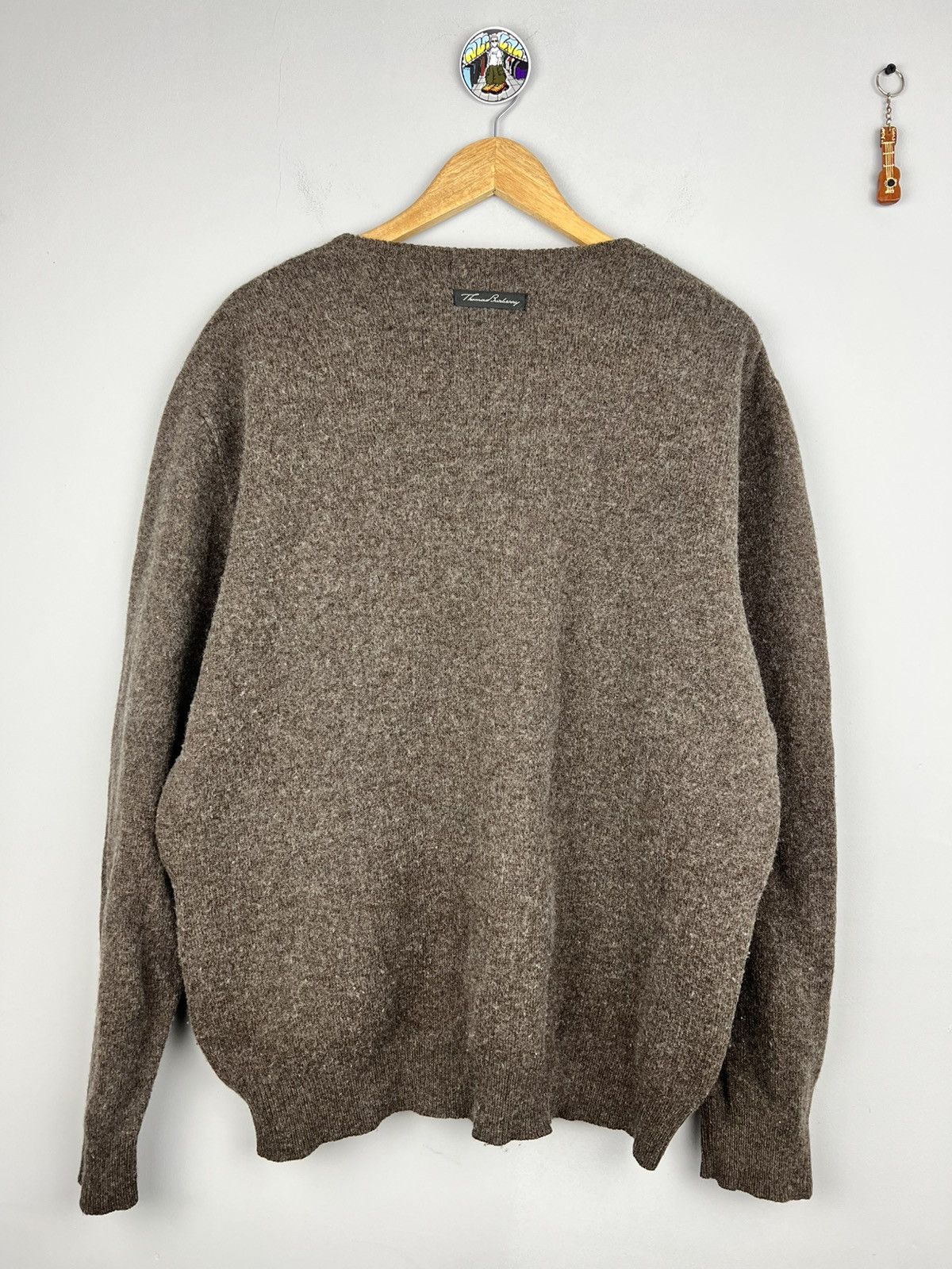 Burberry × Vintage Rare Burberry Vintage Wool checkered sweater V Neck 90s Size US XL / EU 56 / 4 - 7 Thumbnail