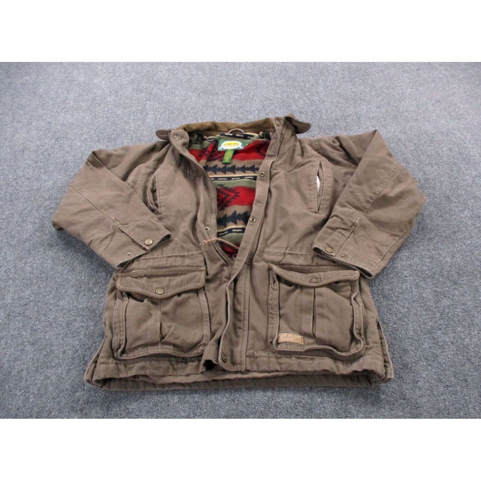 Vintage Cabela's Jacket Mens M Aztec Lined Fleece Hunting Outdoors Hiking Southwestern Size US M / EU 48-50 / 2 - 2 Thumbnail