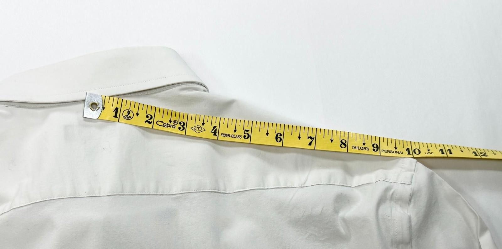Express Express Slim 1MX Button Up Shirt White Mens 2XL Size US XXL / EU 58 / 5 - 6 Thumbnail